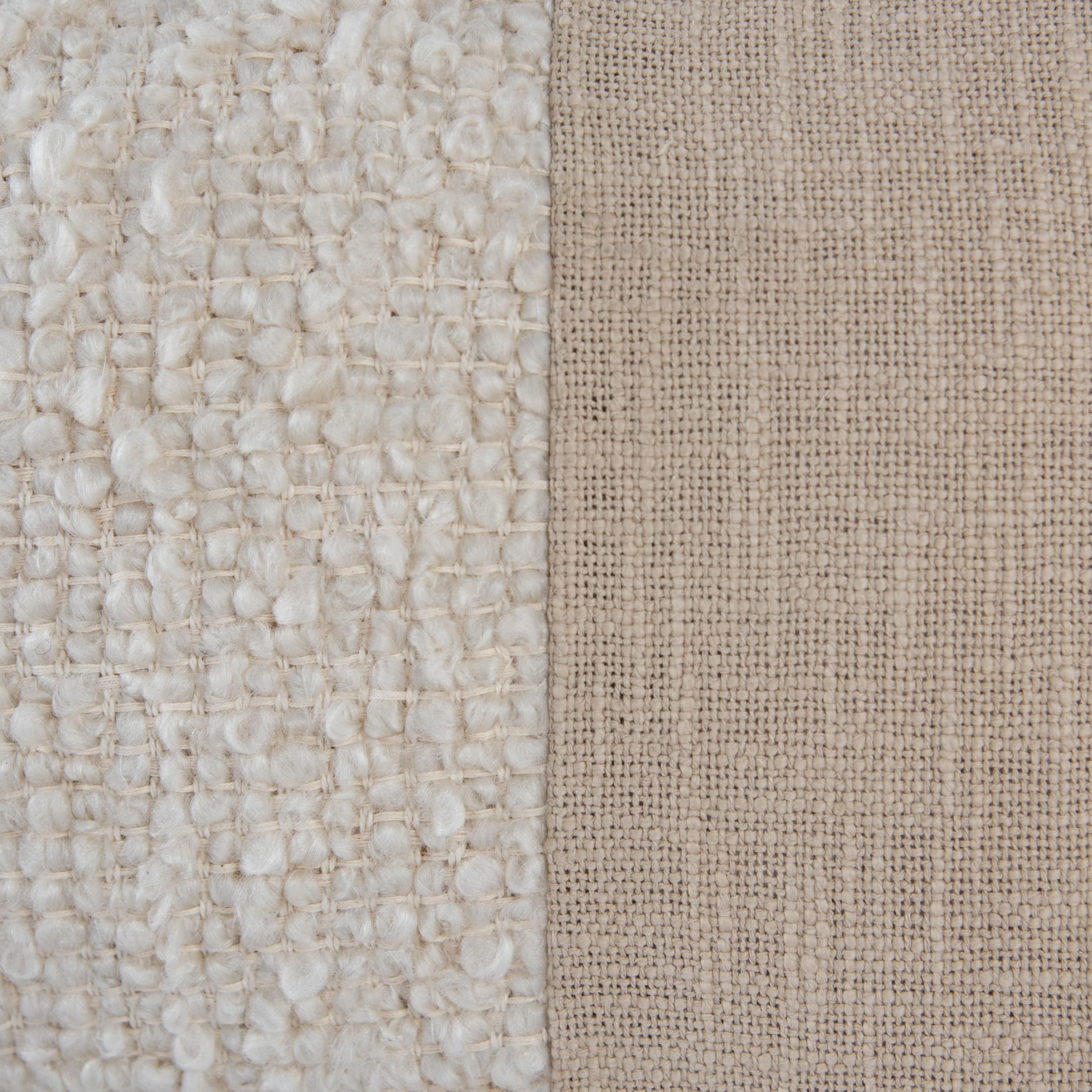Woven Natural Solid Lumbar Throw Pillow