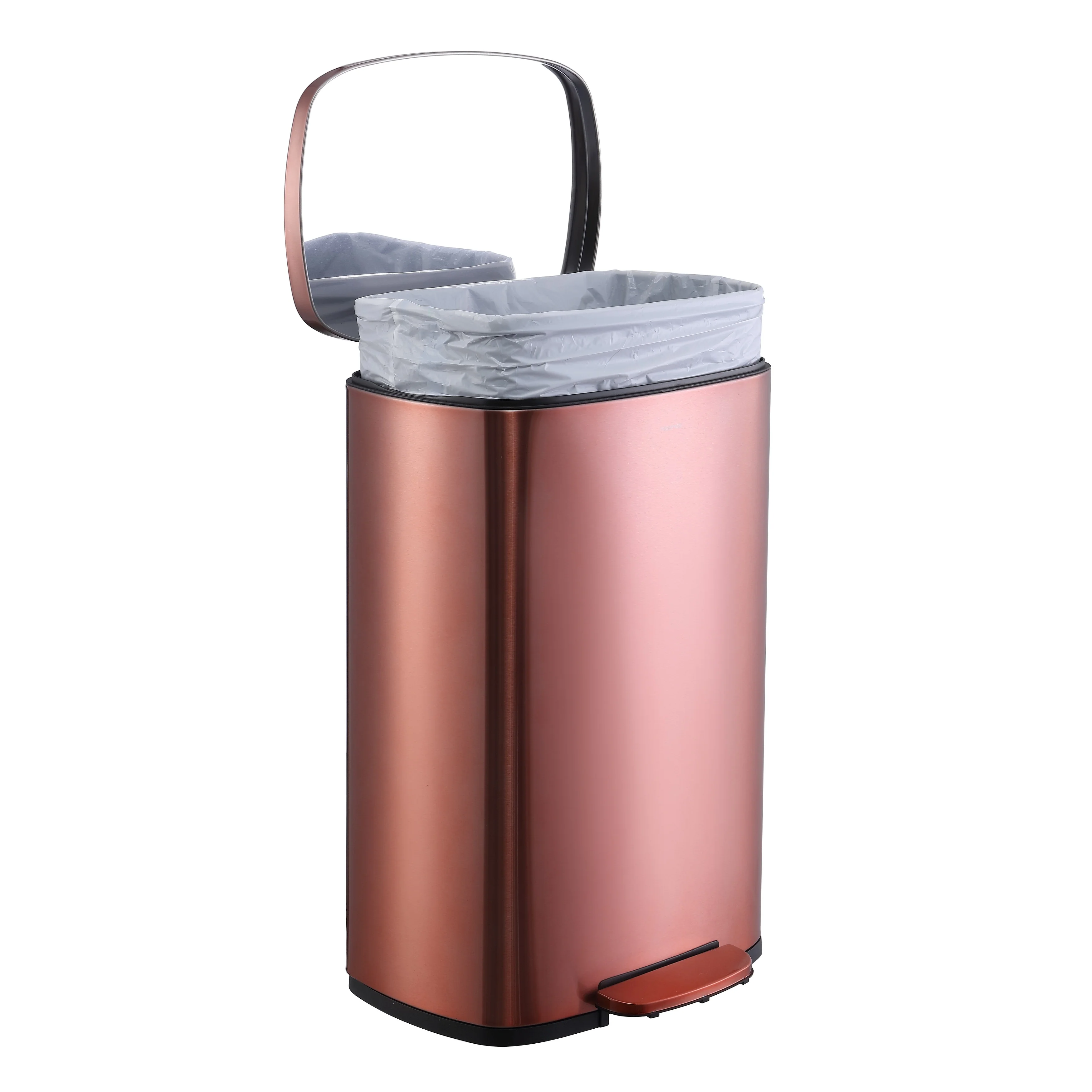 happimess 13-Gallon Trash Can with Soft-Close Lid and FREE Mini Trash Can