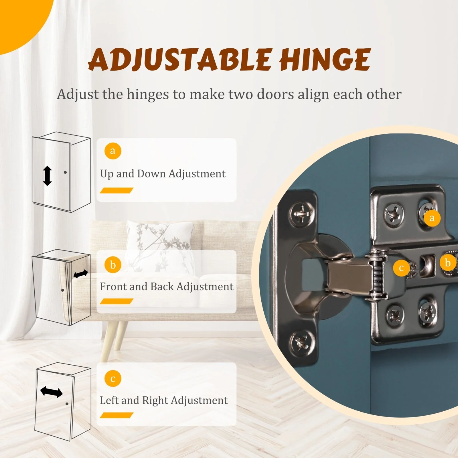 VEIKOUS Kitchen Pantry Storage Cabinet Cupboard with Framed Glass Door and Drawer