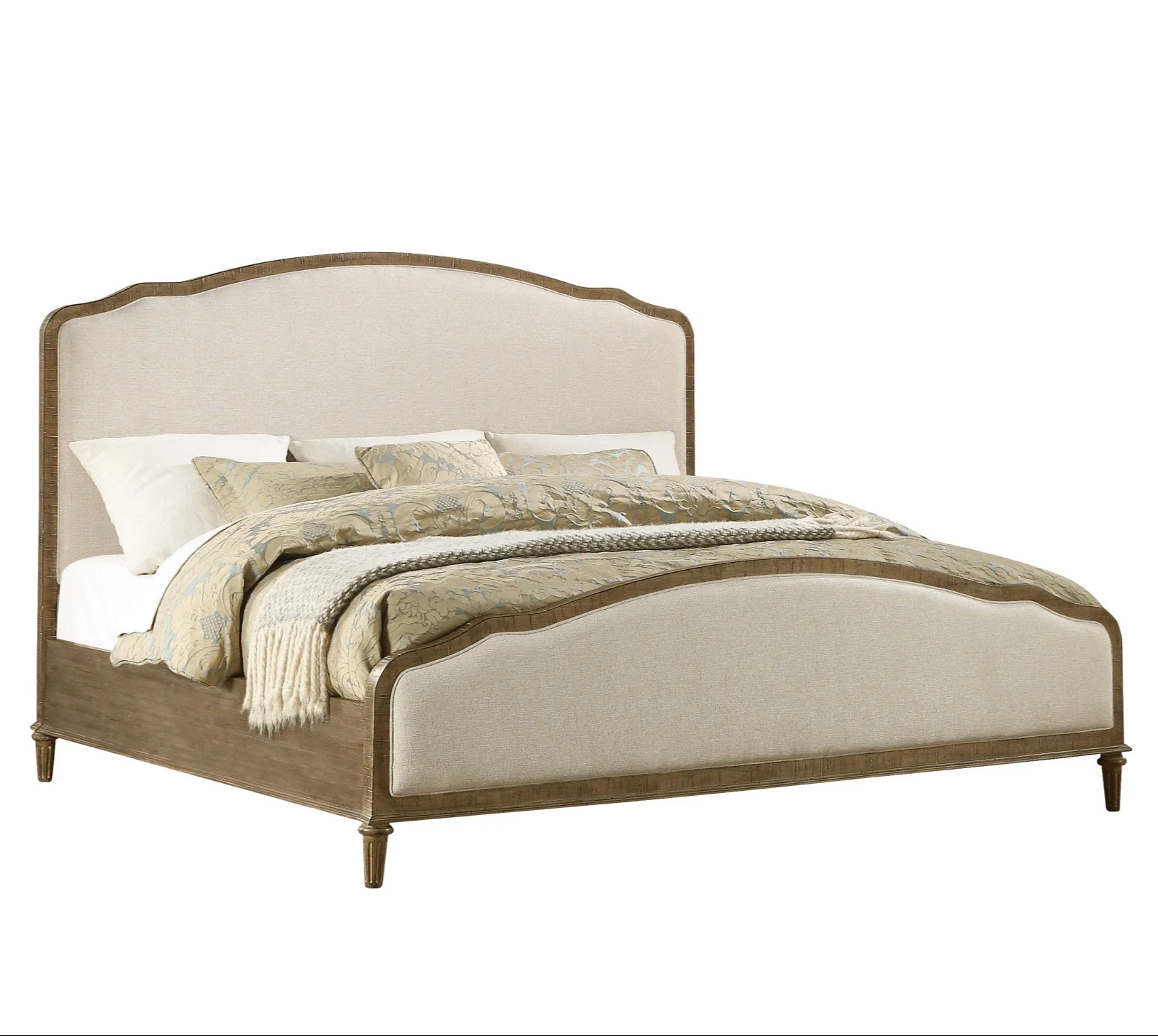 Cerulean Upholstered Bed with Headboard