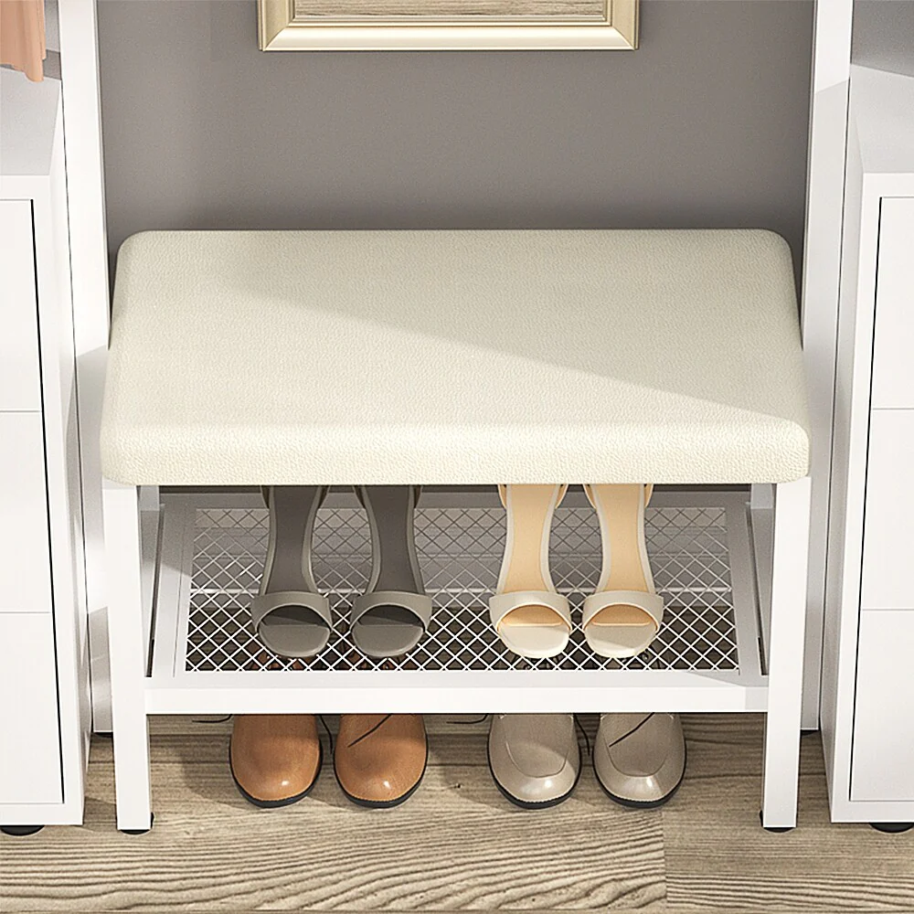 Walk in Closet System with 6 Closet Drawers, 96'' Multifunctional Clothes Rack Closet Organizer