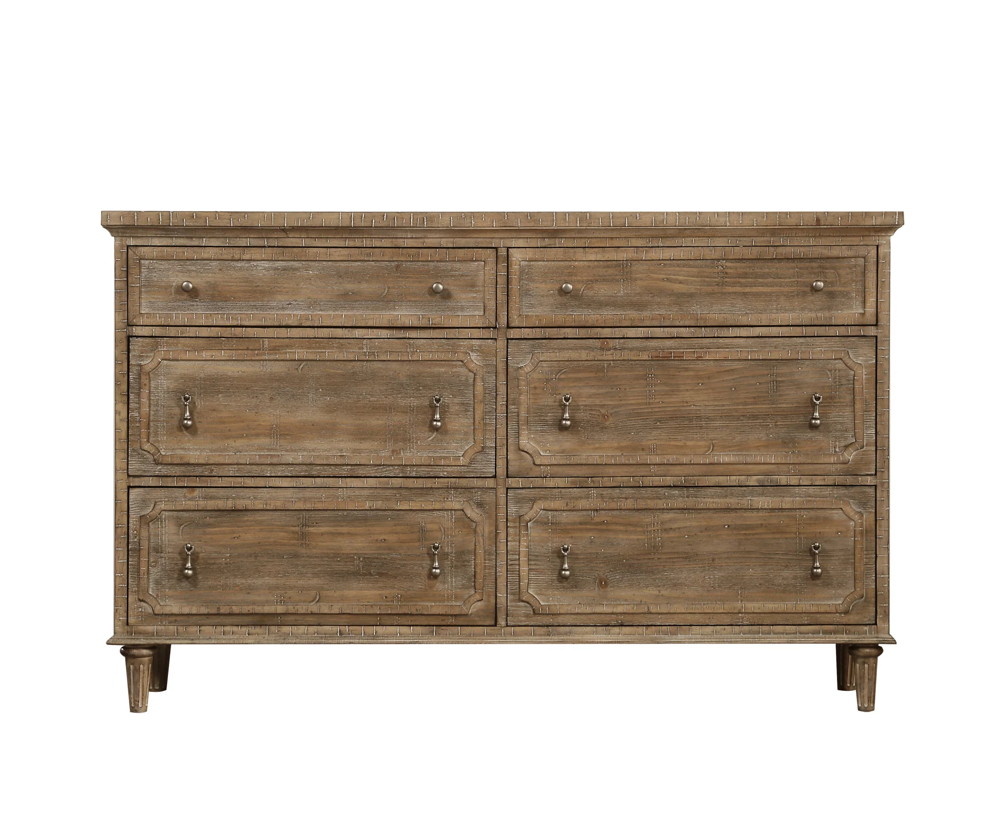 Changeme Solid Wood Dresser with 6 Drawers