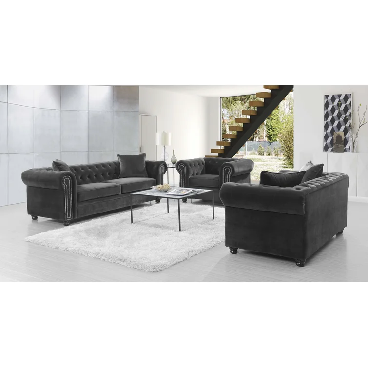 Odum 95'' Velvet Sofa