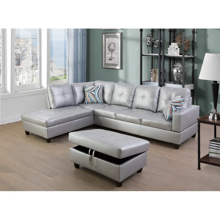 Maumee Faux Leather Sectional