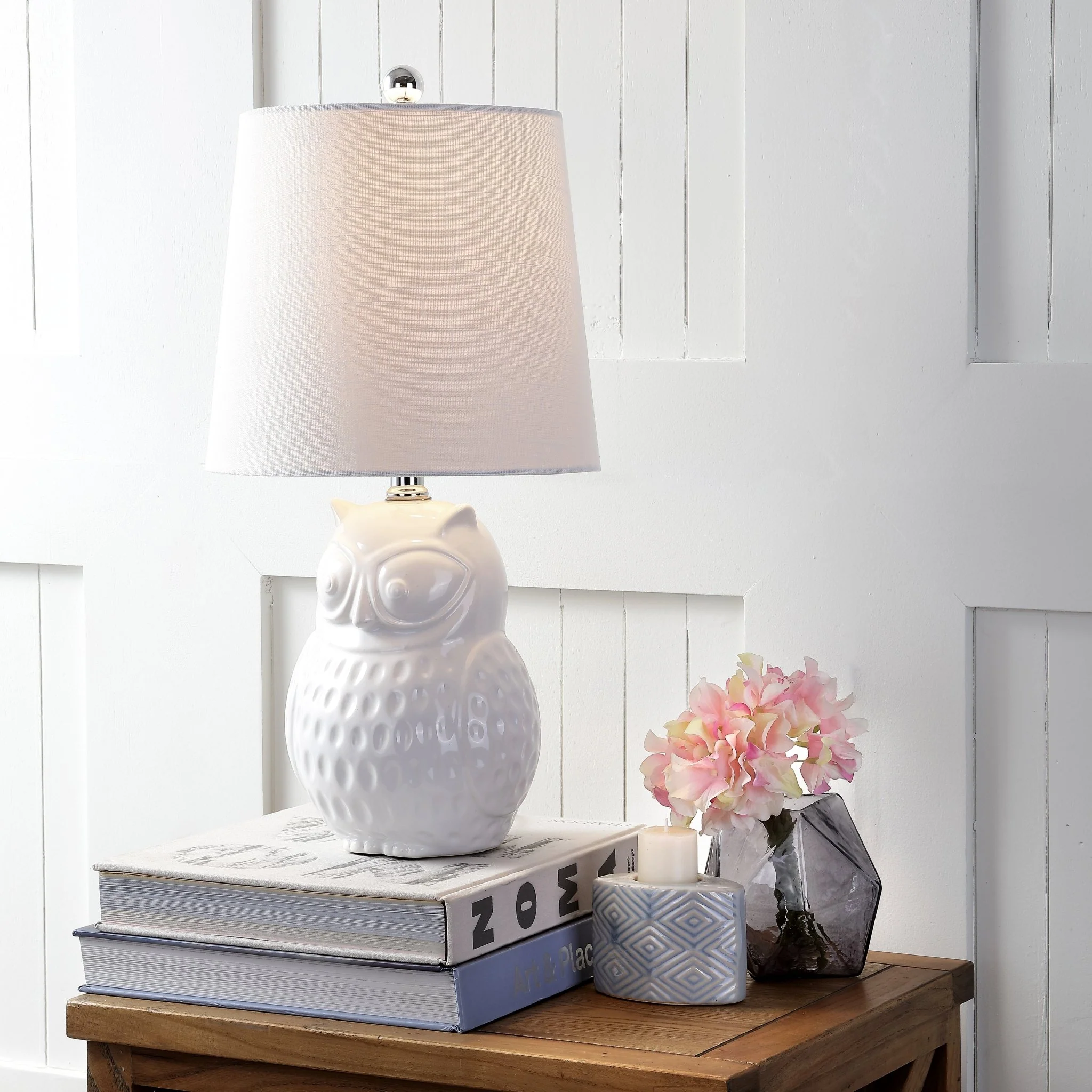 Hoot Ceramic Mini LED Table Lamp