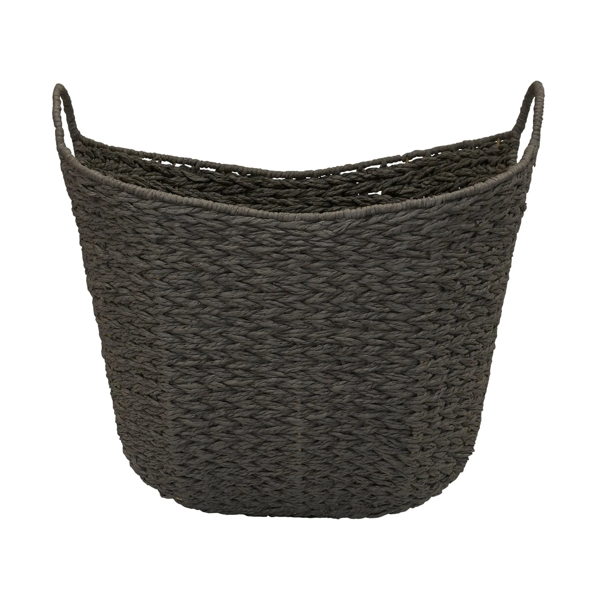 Household Essentials Woven Paper Rope Storage Basket with Handles