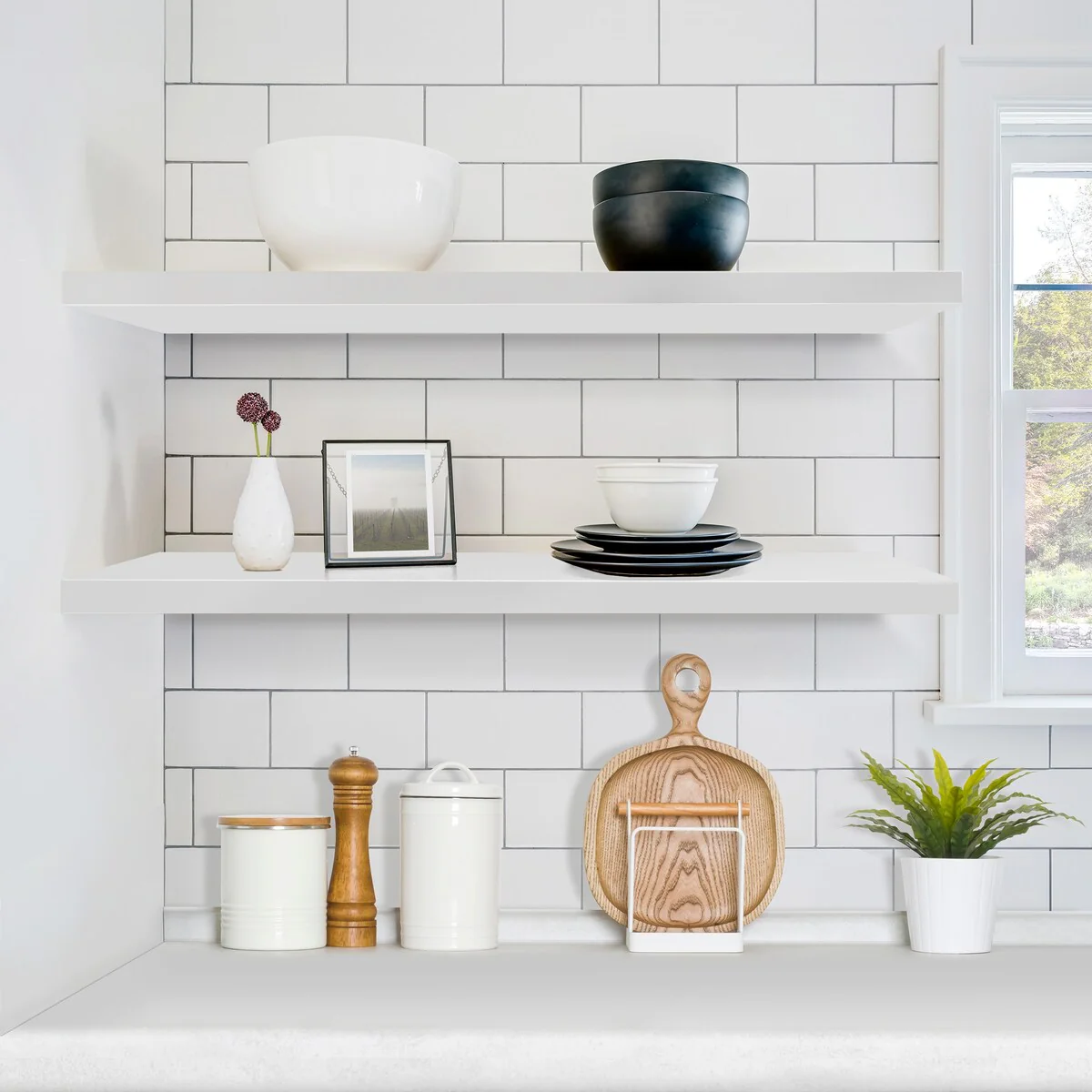 Sorbus Long Floating Shelves for Wall Set of 2 - 35