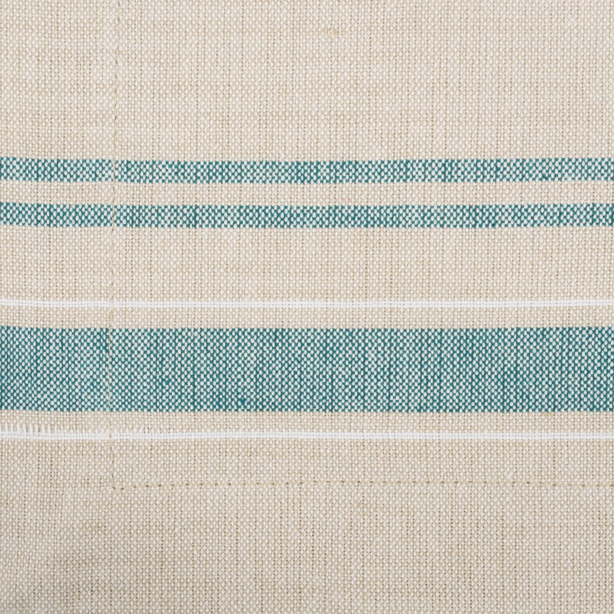 Teal French Stripe Placemats, Set Of 6