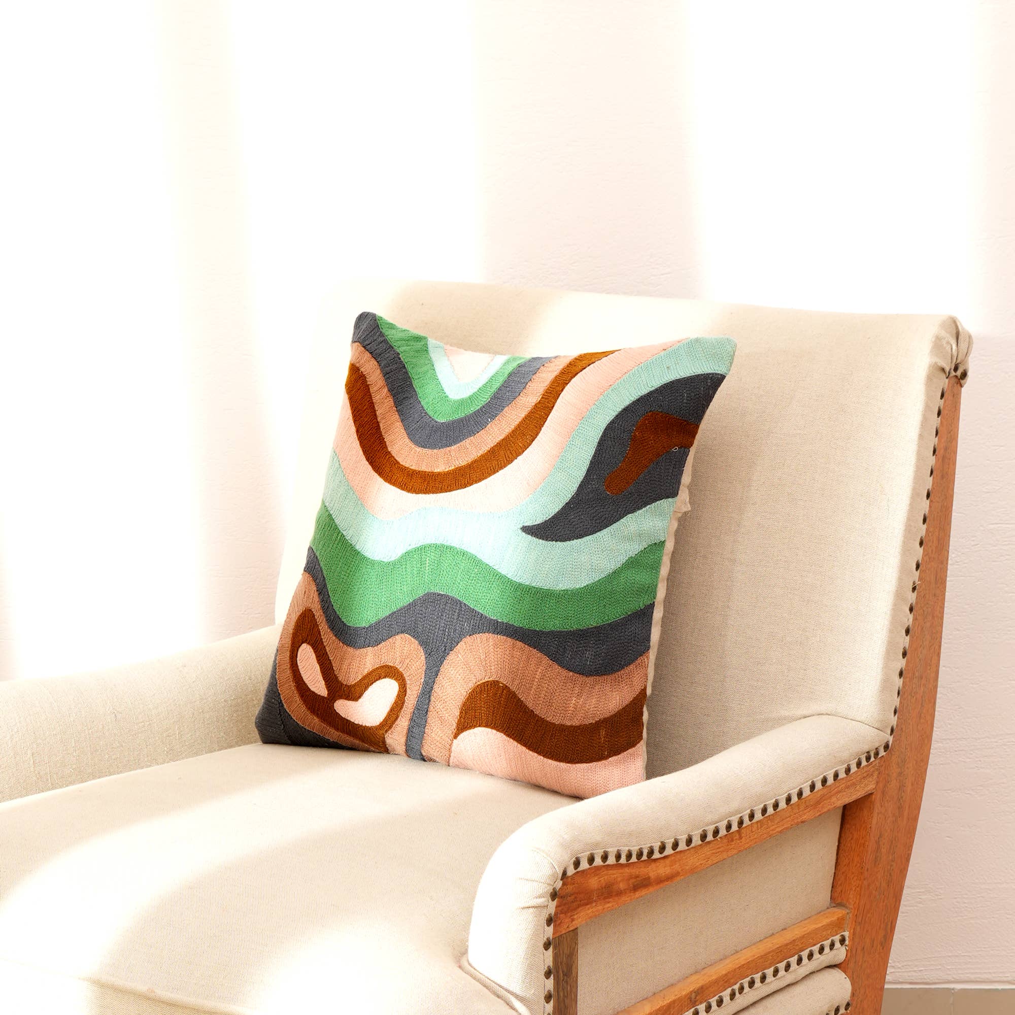 100% Cotton Embroidery Pillow