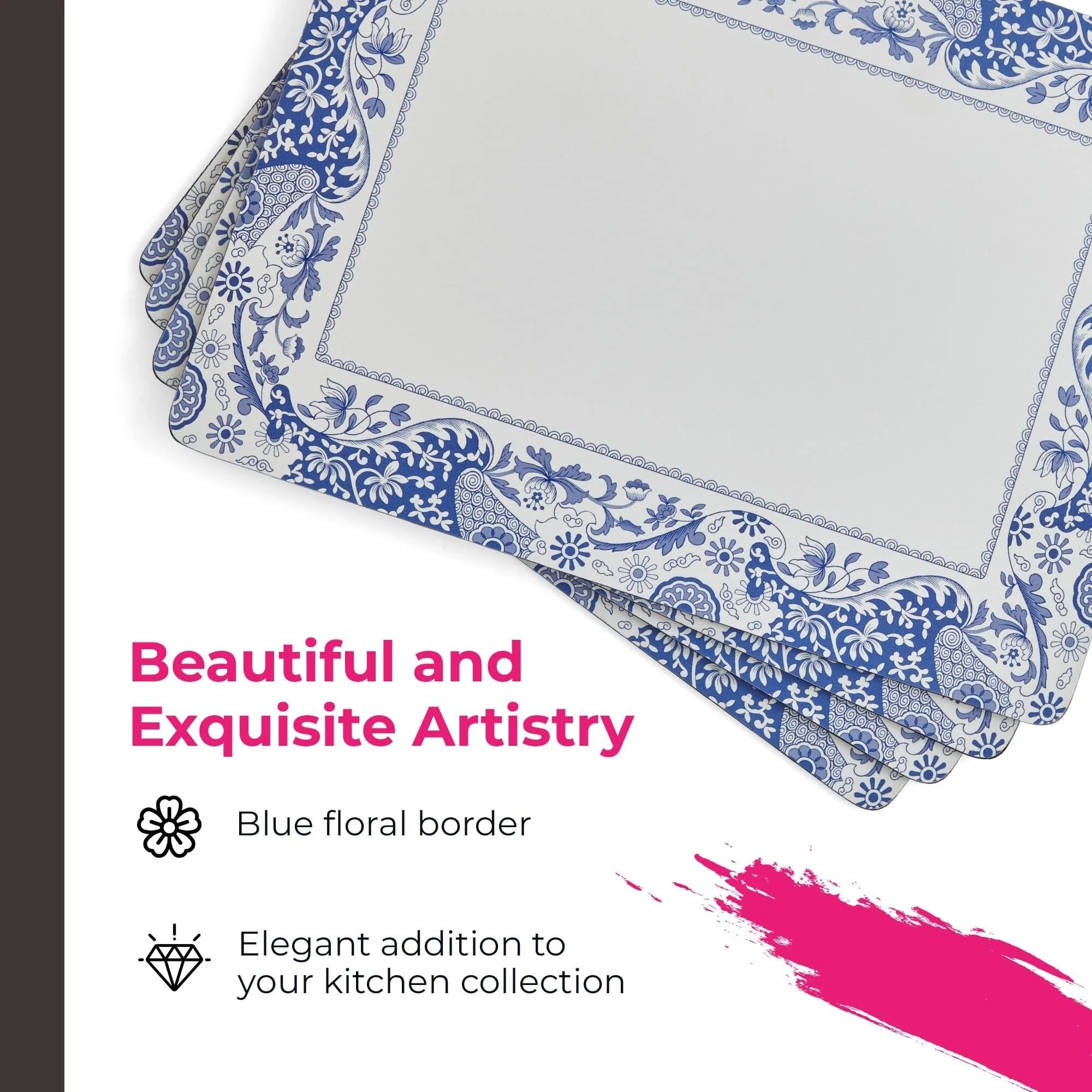 Pimpernel Set of 4 Brocato Placemats - 15.7 inches x 11.7 each