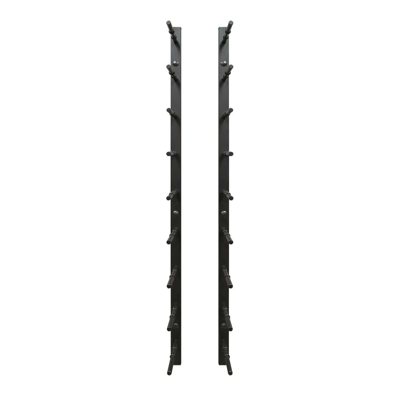 Epicureanist 9-Bottle Modern Peg Wine Rack (Black)