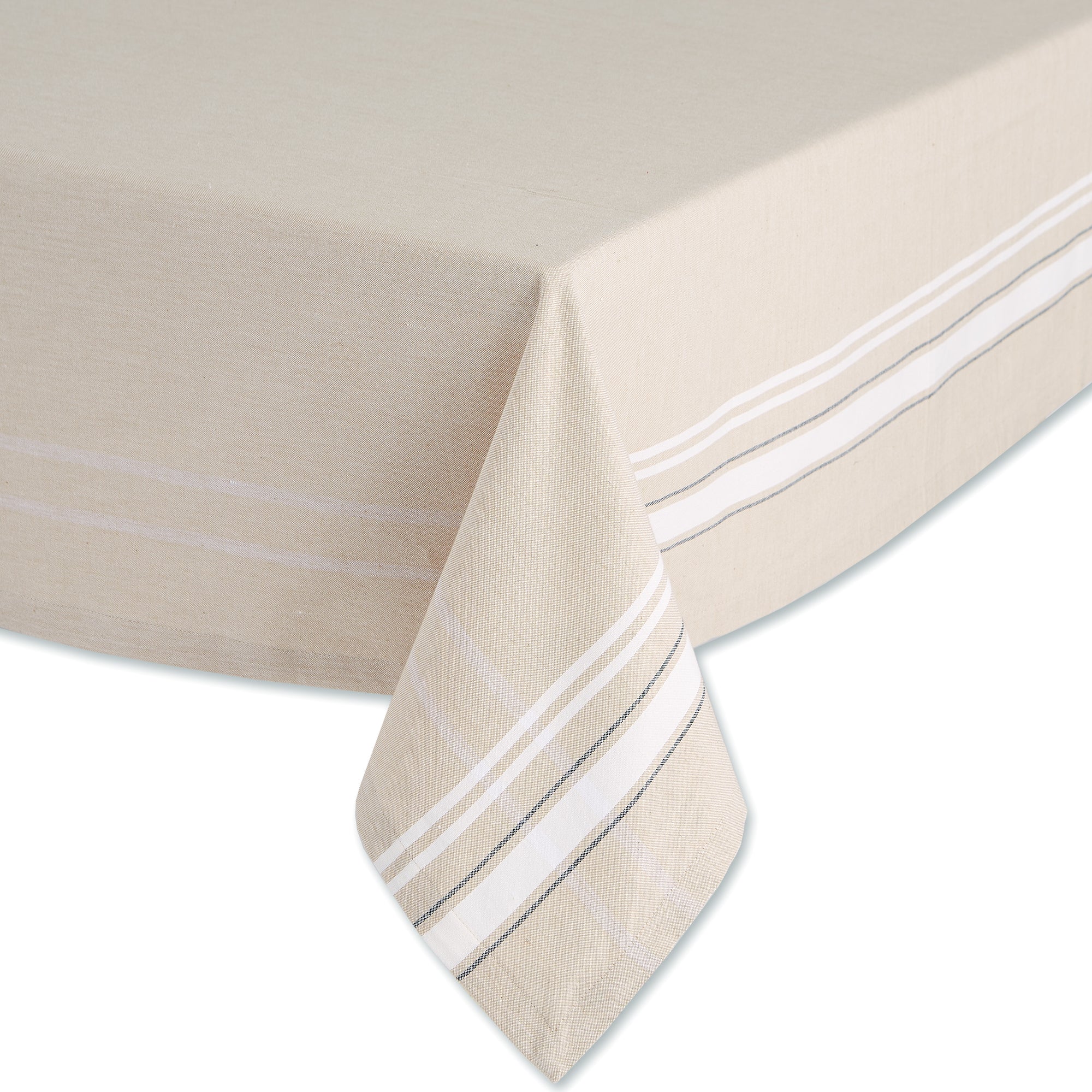 White French Stripe Tablecloth