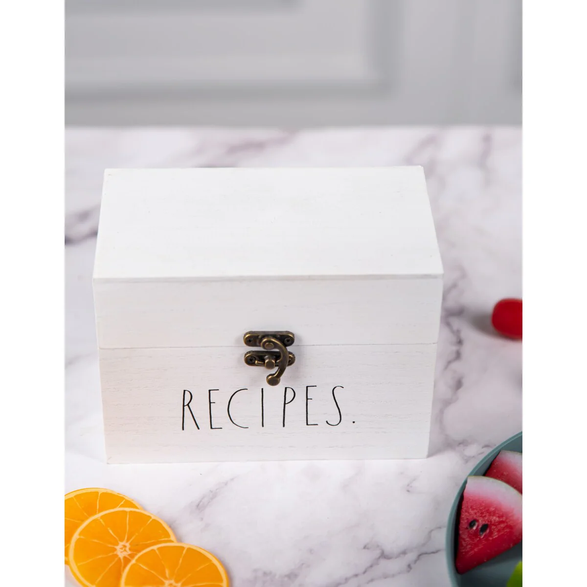 Rae Dunn Antique Recipe Box - Dividers not Included