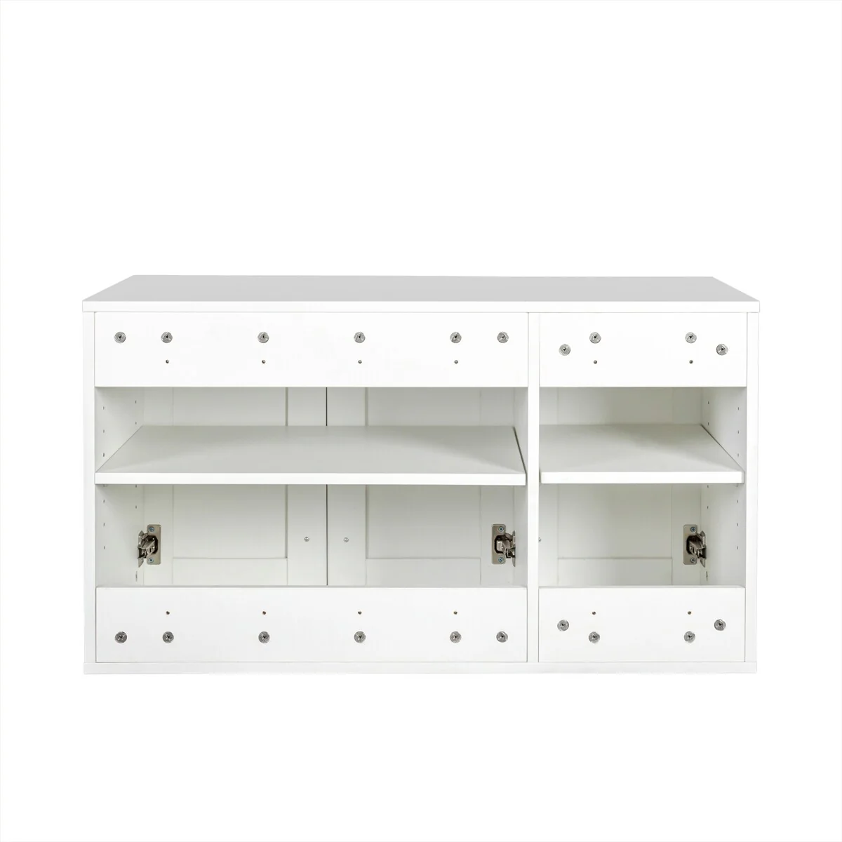 Stackable Wood Wall Mounted Storage Cabinet,White