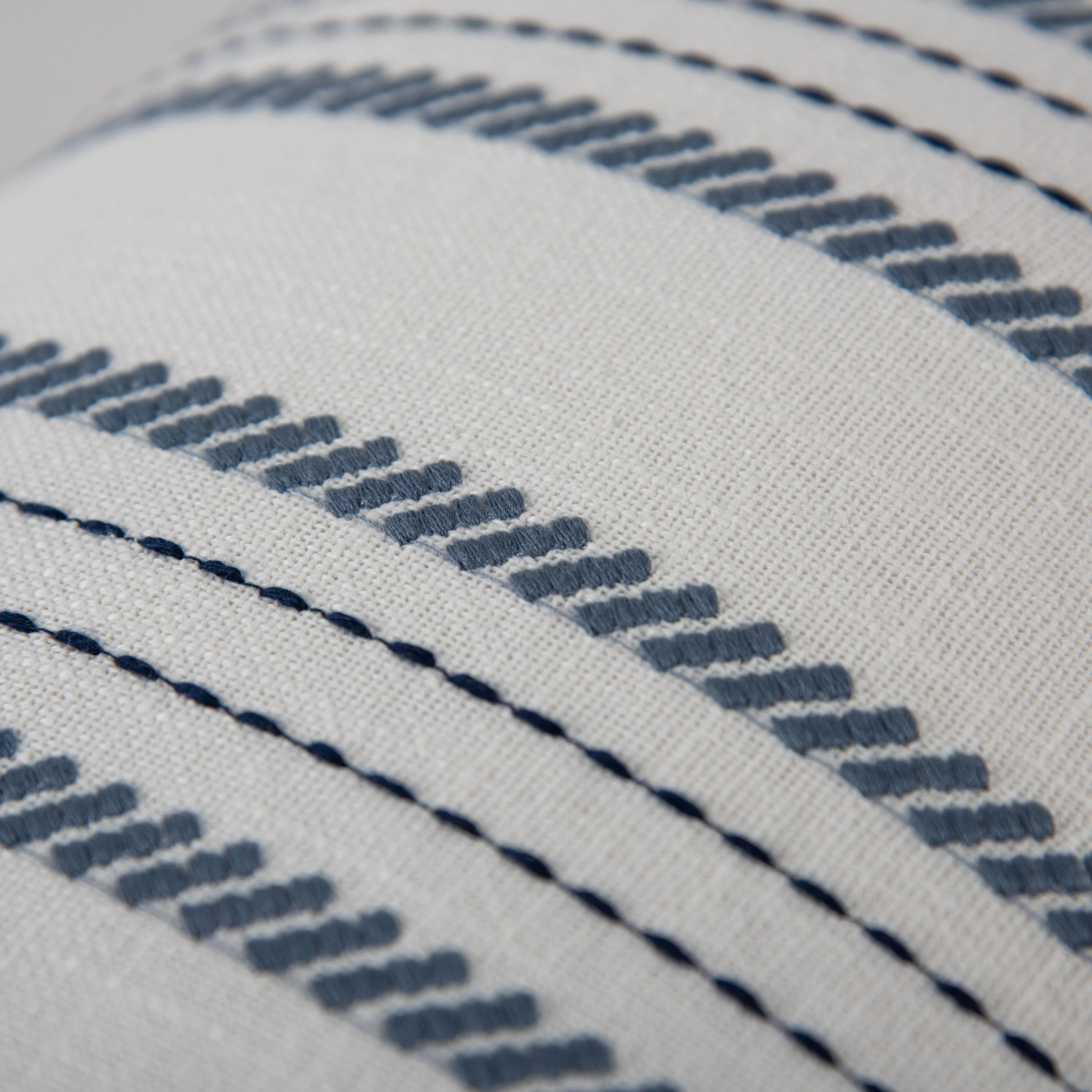 Woven Embroidered Stripe Decorative Throw Pillow