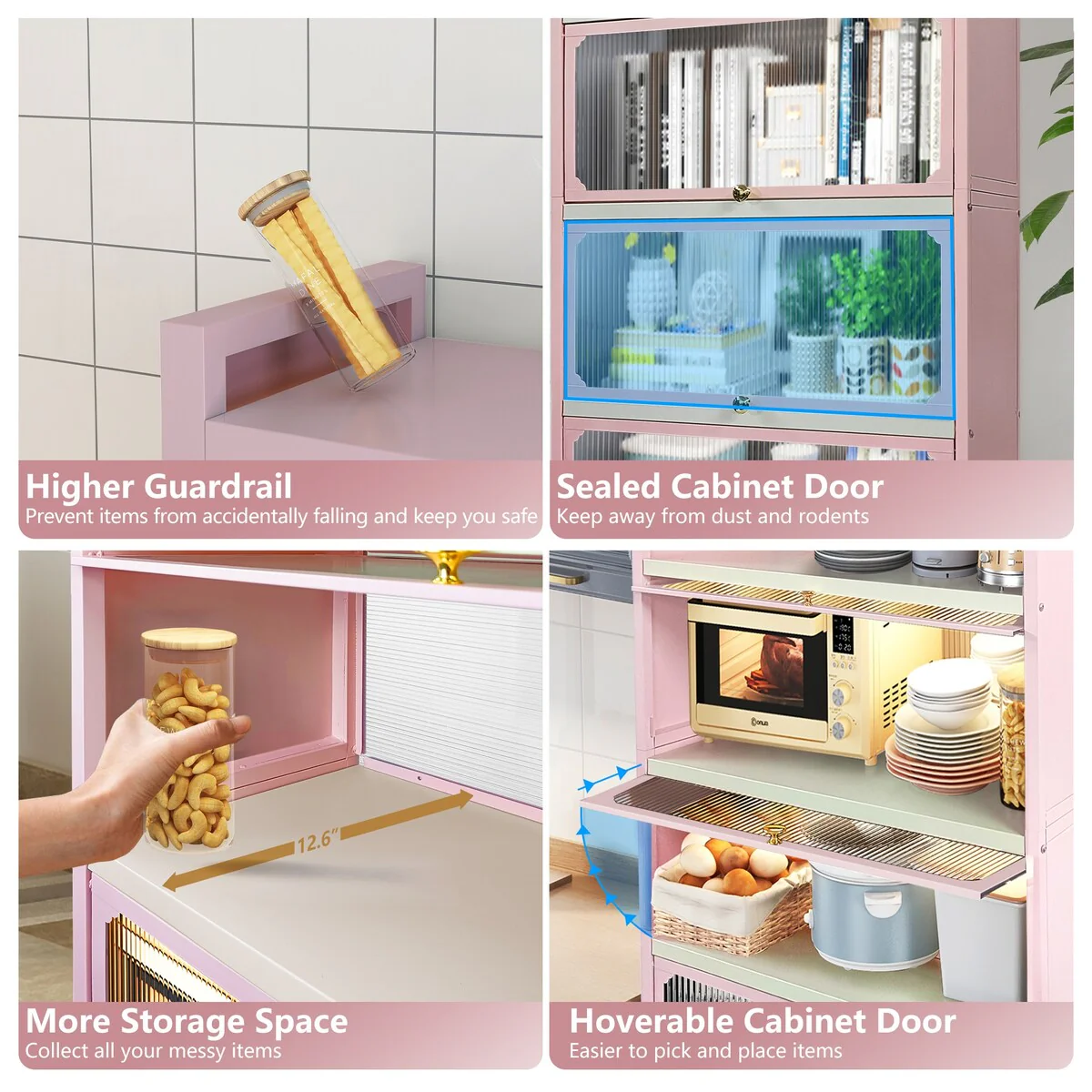 MEGA CASA 5 - Layer Steel Accent Cabinet with Door - N/A