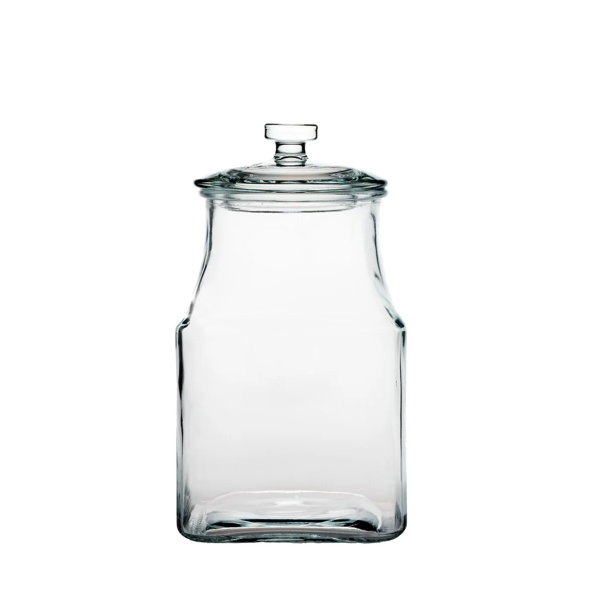Amici Home Carlisle Glass Canister Square Jar Food Safe