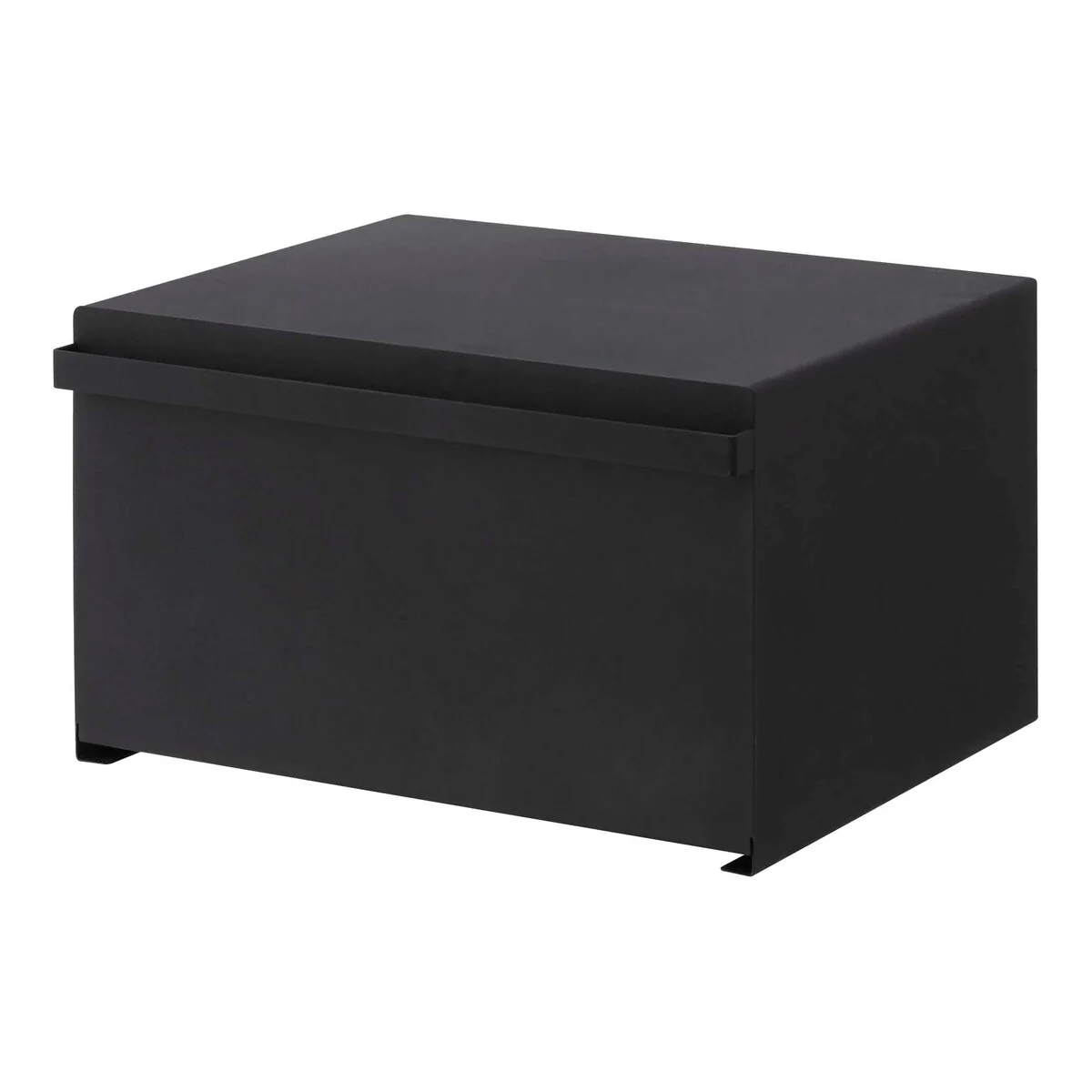 Yamazaki Home Bread Box - Two Styles, Steel, Horizontal, Holds 22.2 lbs - L 13.58 x W 15.75 x H 9.45 inches