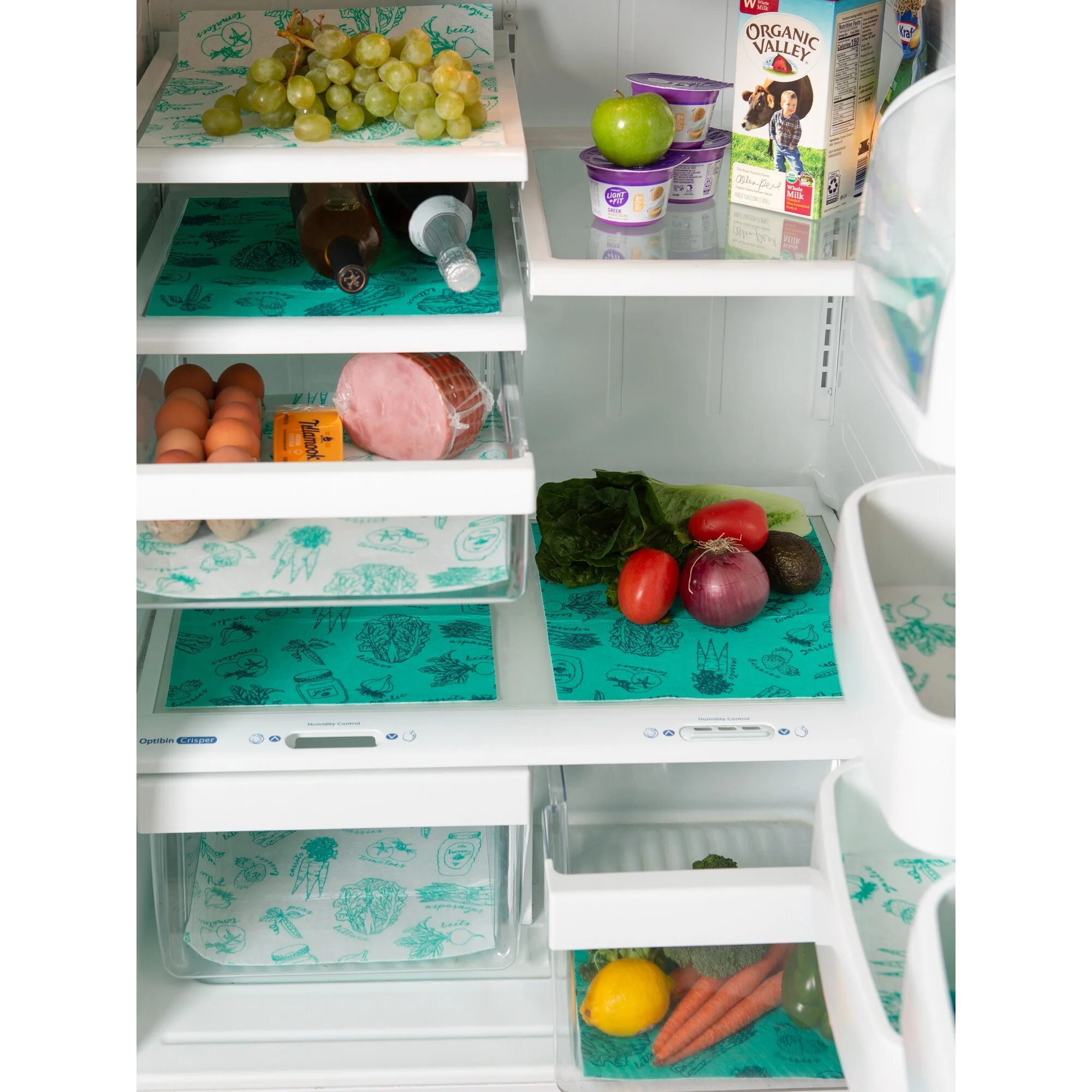 DII Nautical Blue Market Print Fridge Liner (Set of 6)