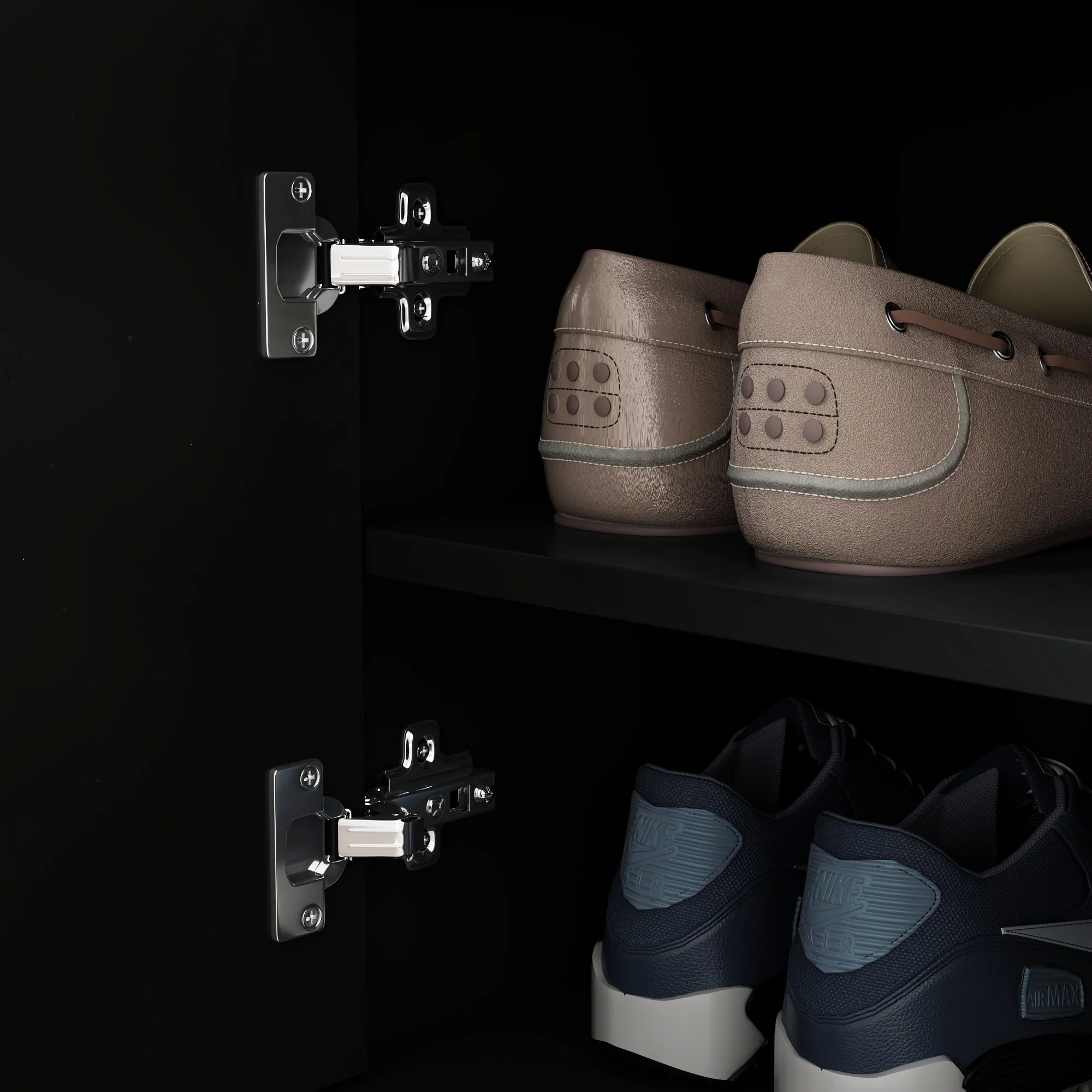 Hallway Shoes Storage Cabinet Bench with 2-Door & Padded Seat Cushion