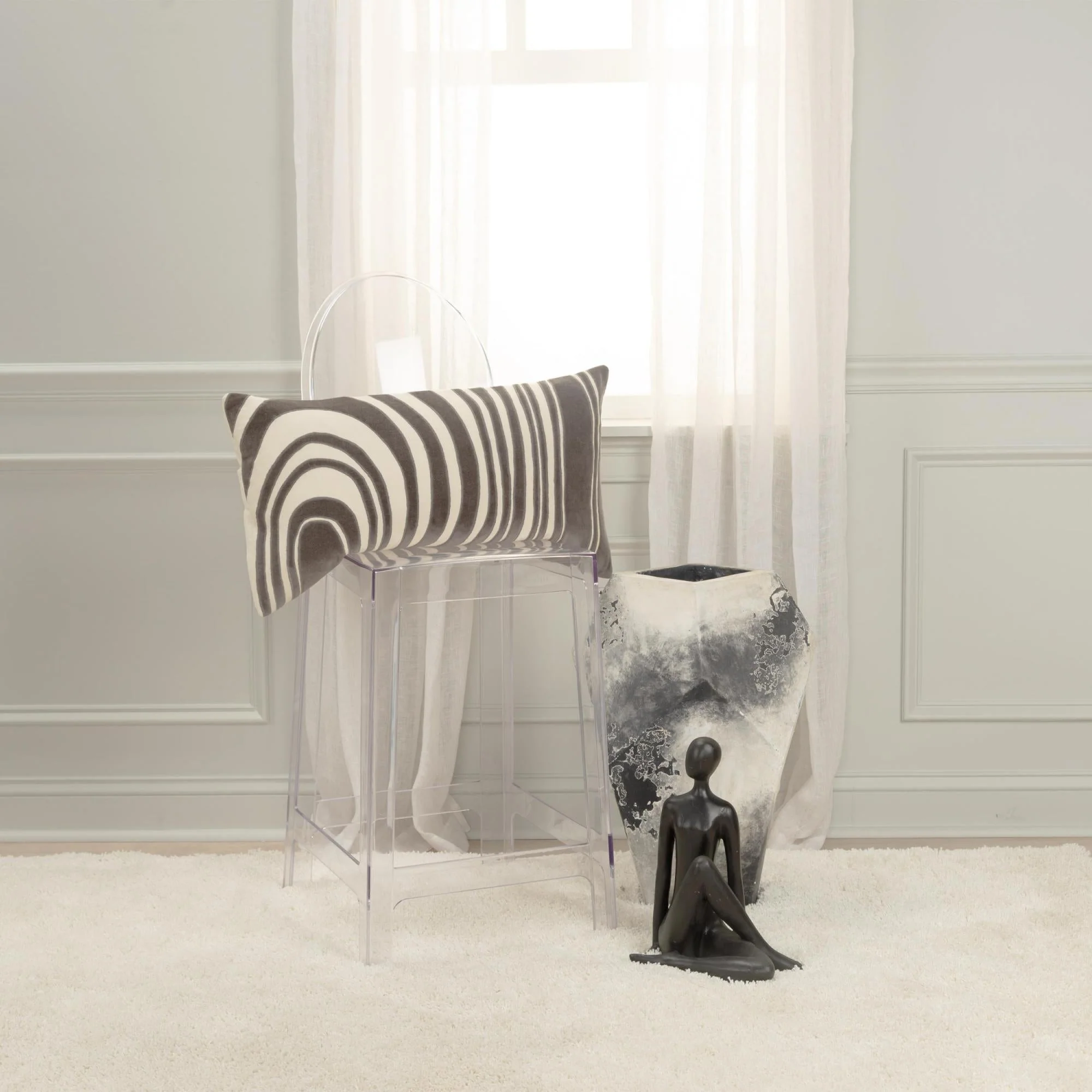 Woven Abstract Throw Pillow