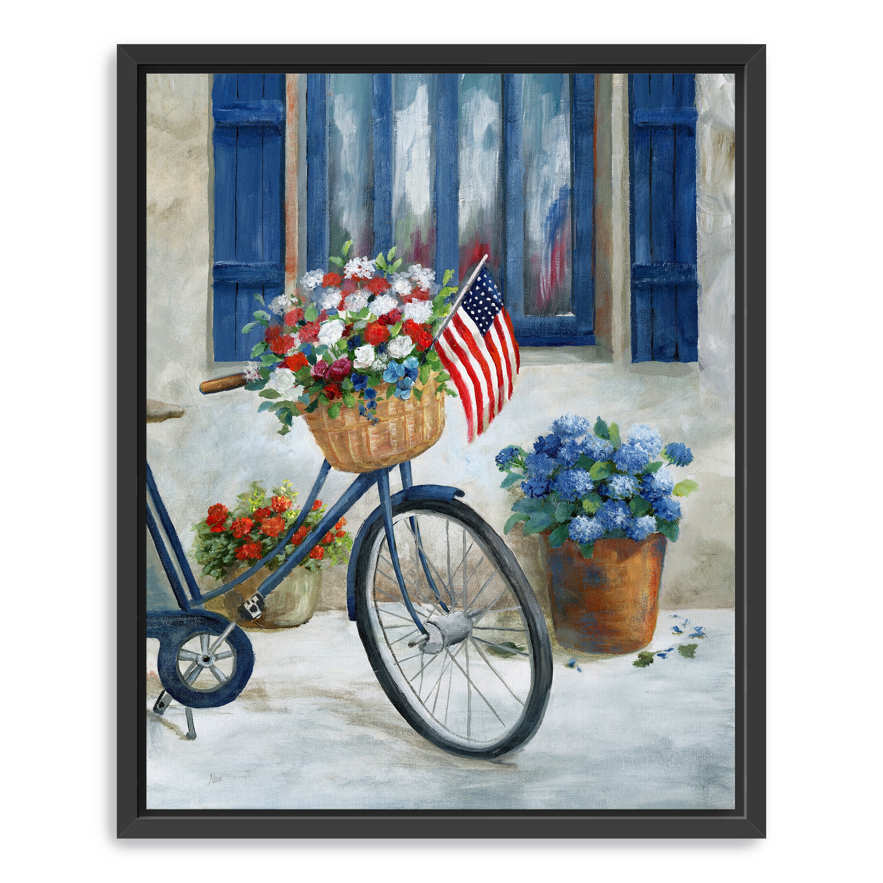 Patriot Bike II Canvas Giclee