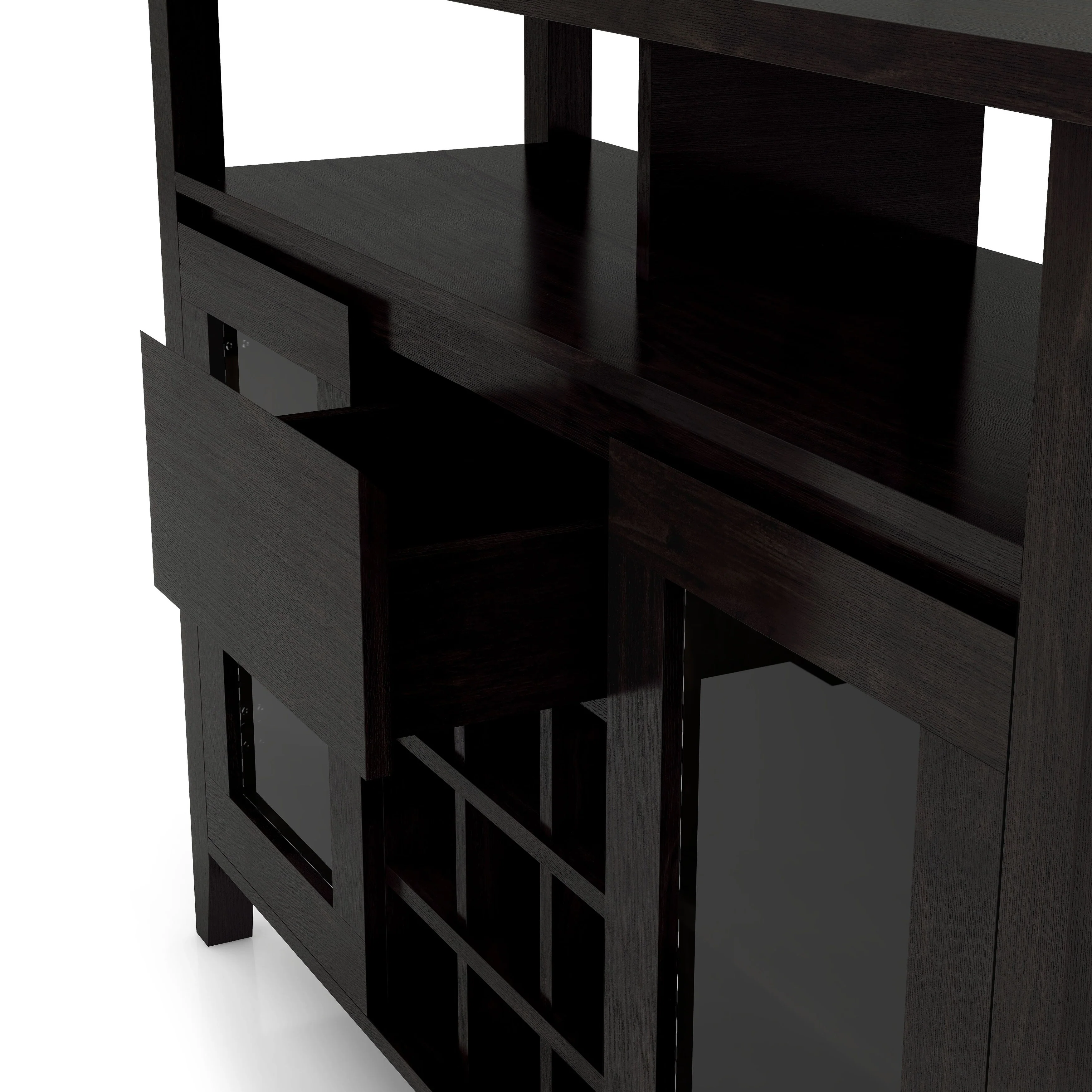 DH BASIC Transitional Espresso 9-bottle Storage Buffet by Denhour