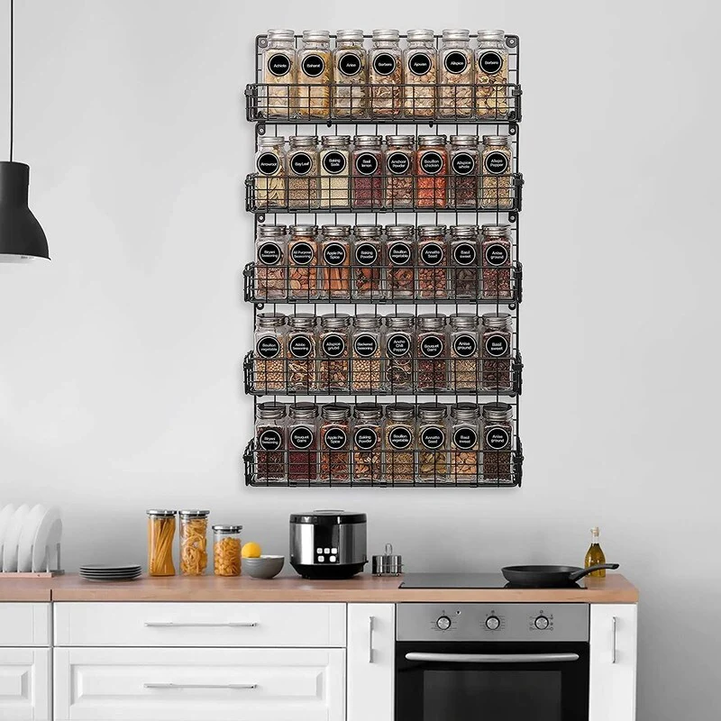 Spice Rack Organizer, 5-Tier Wall Spice Rack - 2.55