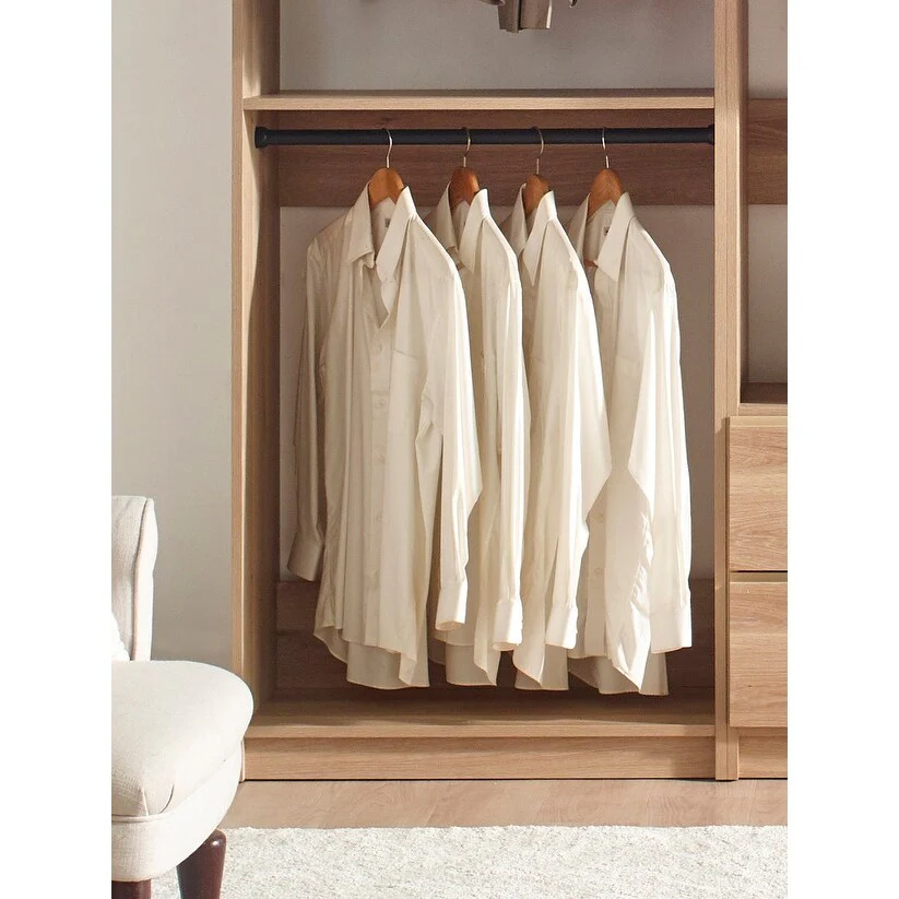 Prosper Oak Freestanding Walk in Wood Closet System