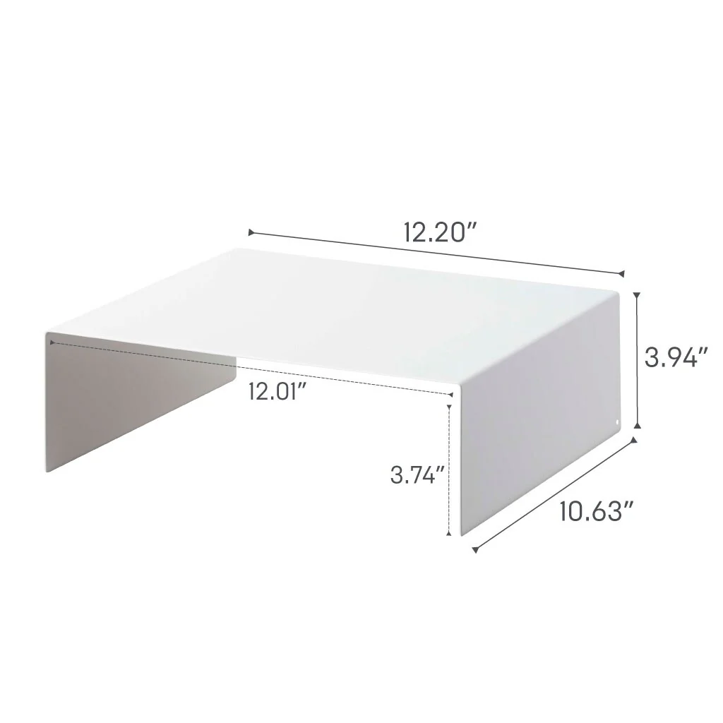 Yamazaki Home Riser Shelf (Set of 2), Steel, Holds 4.4 lbs.