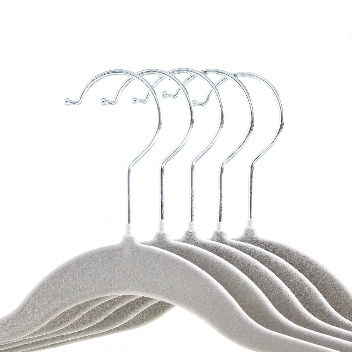 Javlergo 20-Pack Velvet Clothes Hangers, 16.5in Heavy-Duty Hangers with Adjustable Clips, Non-Slip, Space-Saving