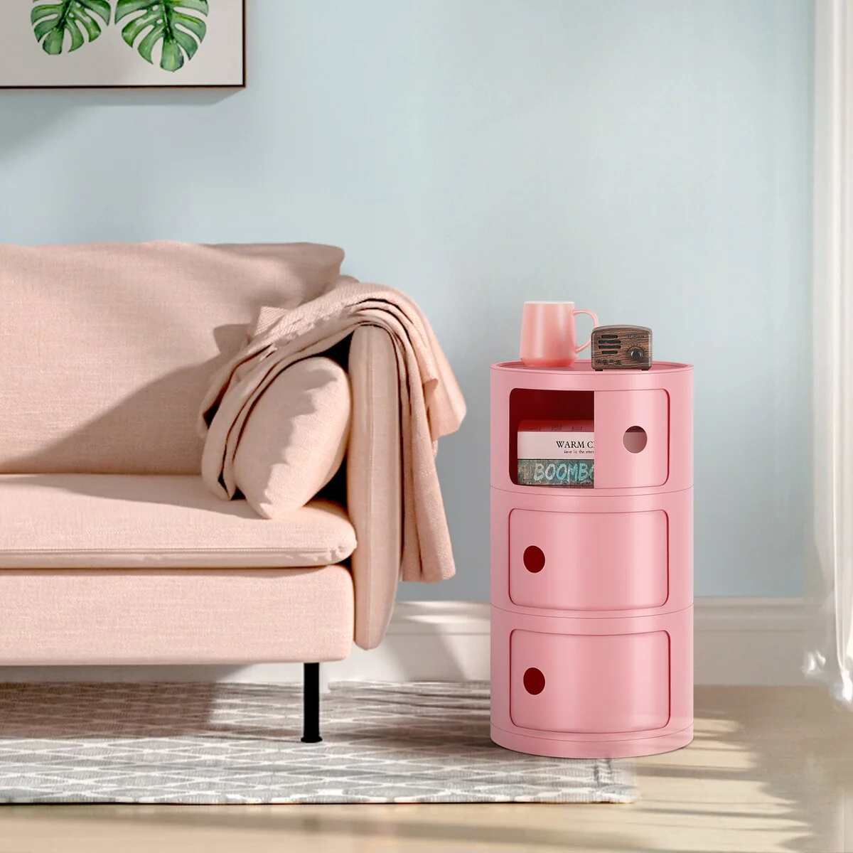 ABS Multifunction Storage Table Stackable Detachable Organizer