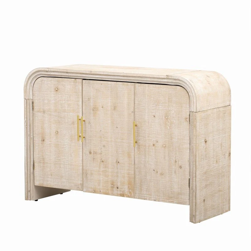 47.2''W Sideboard with Gold Handles and Adjustable Dividers - N/A