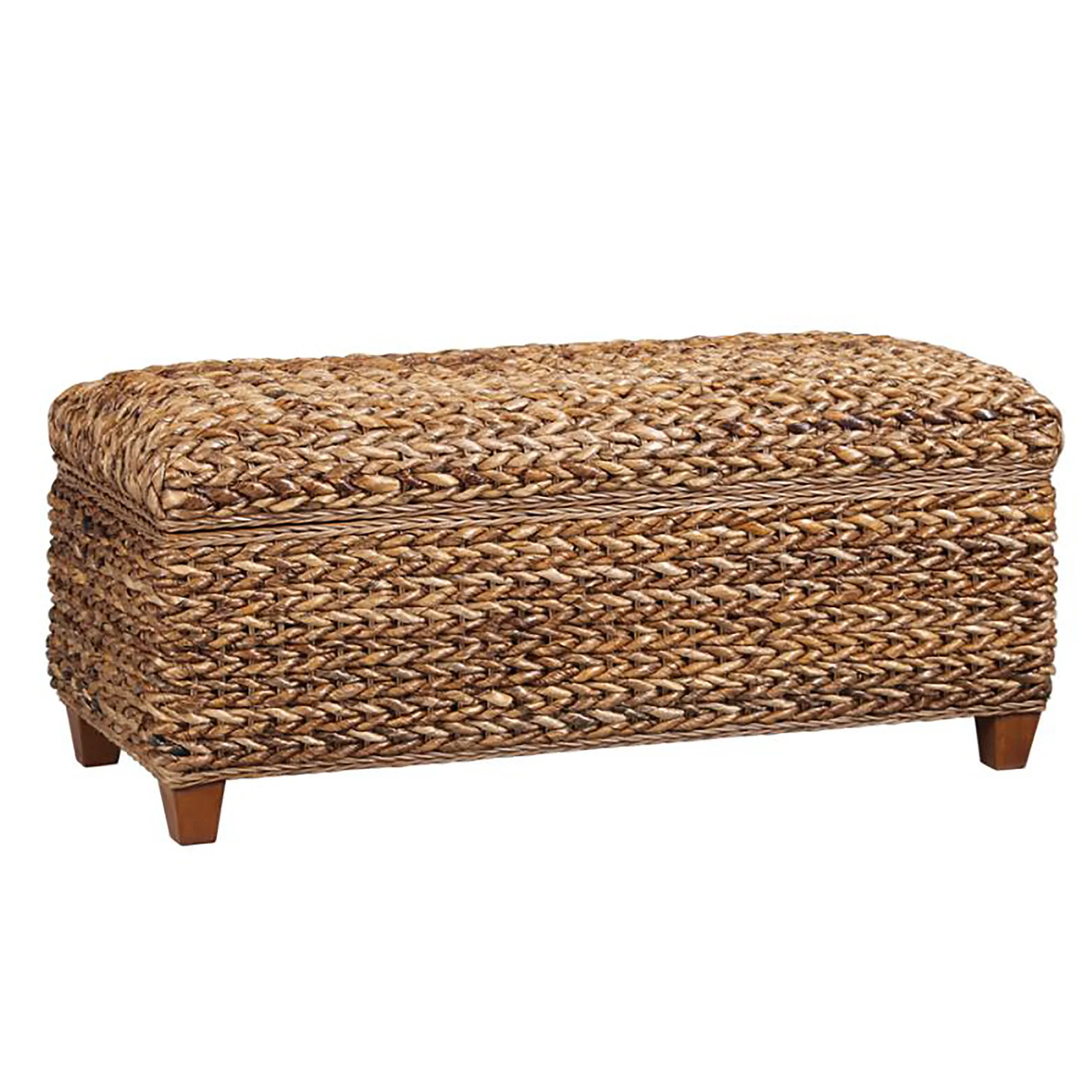 Amber Woven Banana Leaf Storage Trunk