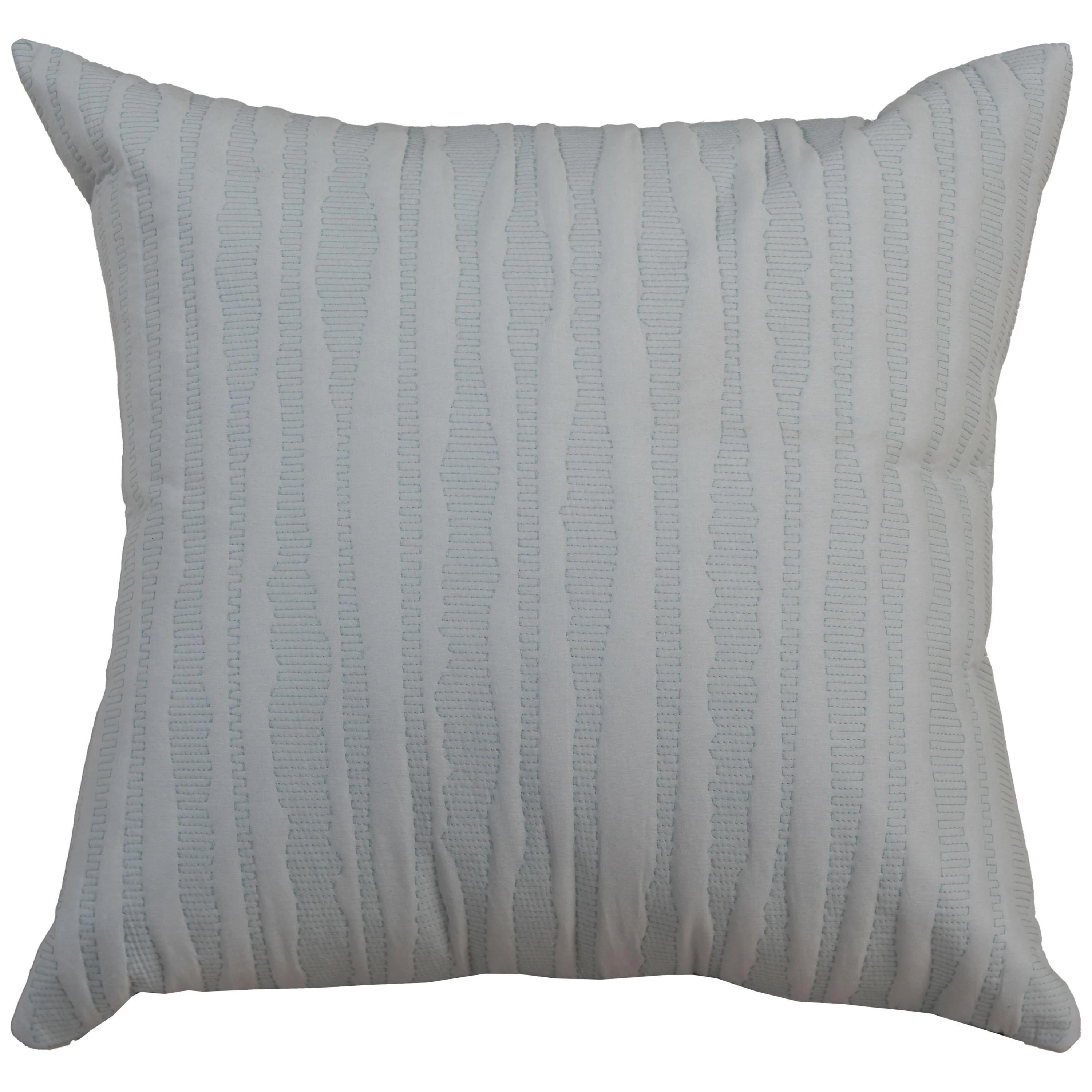 Quilted Stripe Poly Filled Decorative Throw Pillow