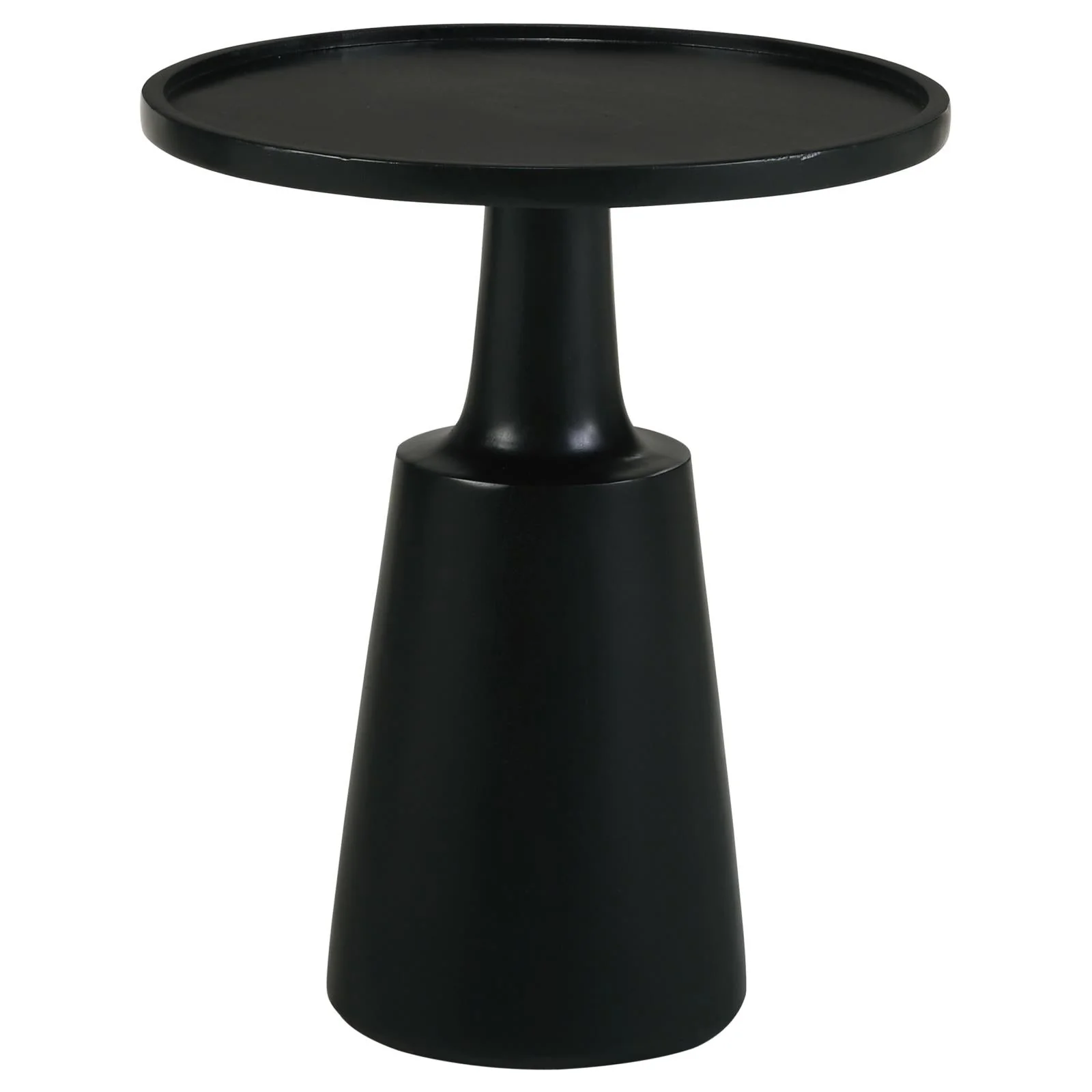 Wood Accent Table with Round Top and Pedestal Base