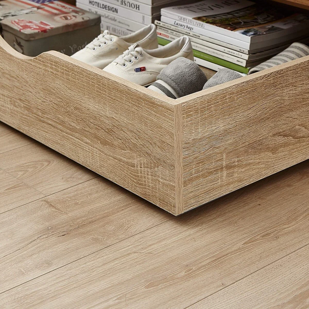 The Storage MAX - Underbed Wooden Organizer with Wheels