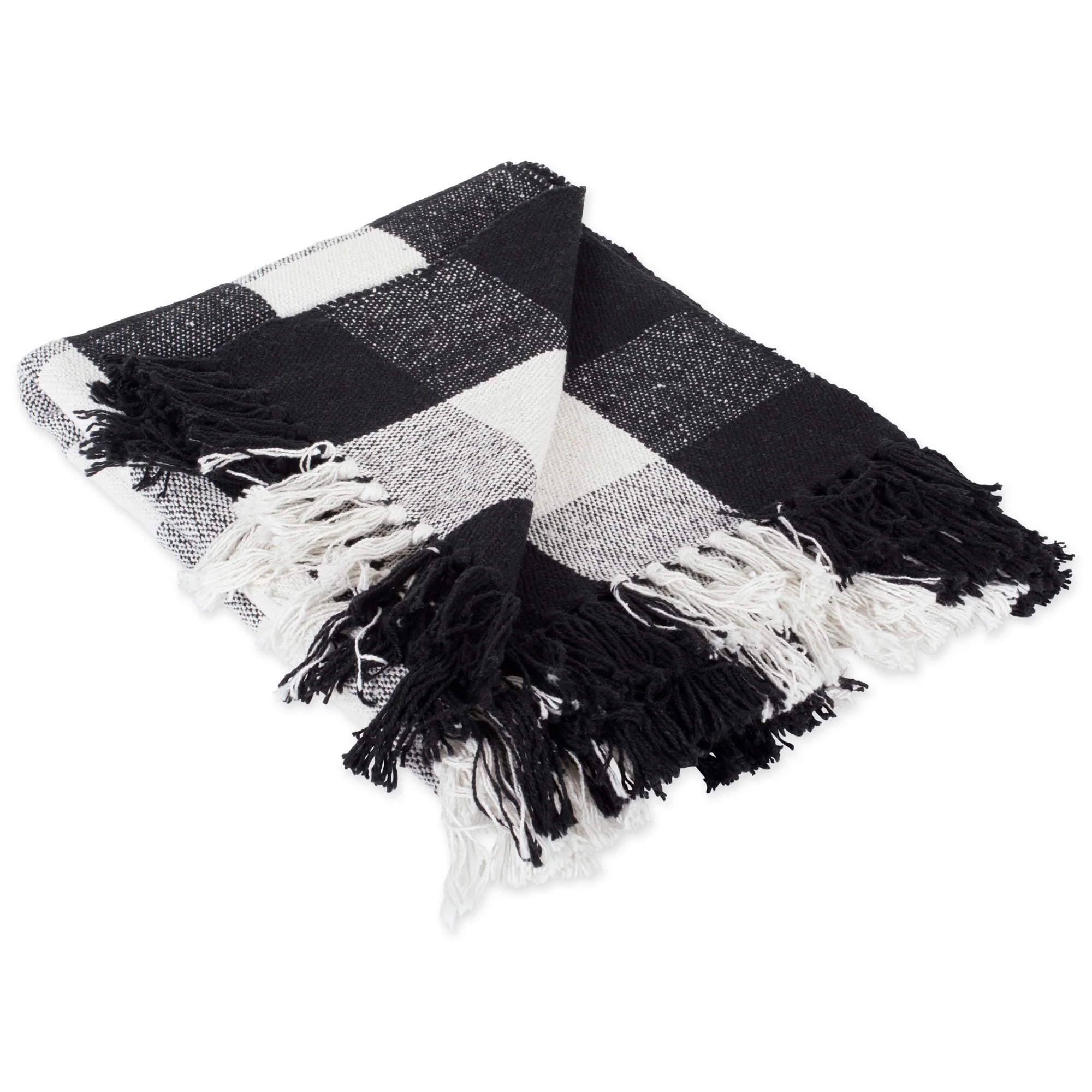 Black & White Buffalo Check Throw