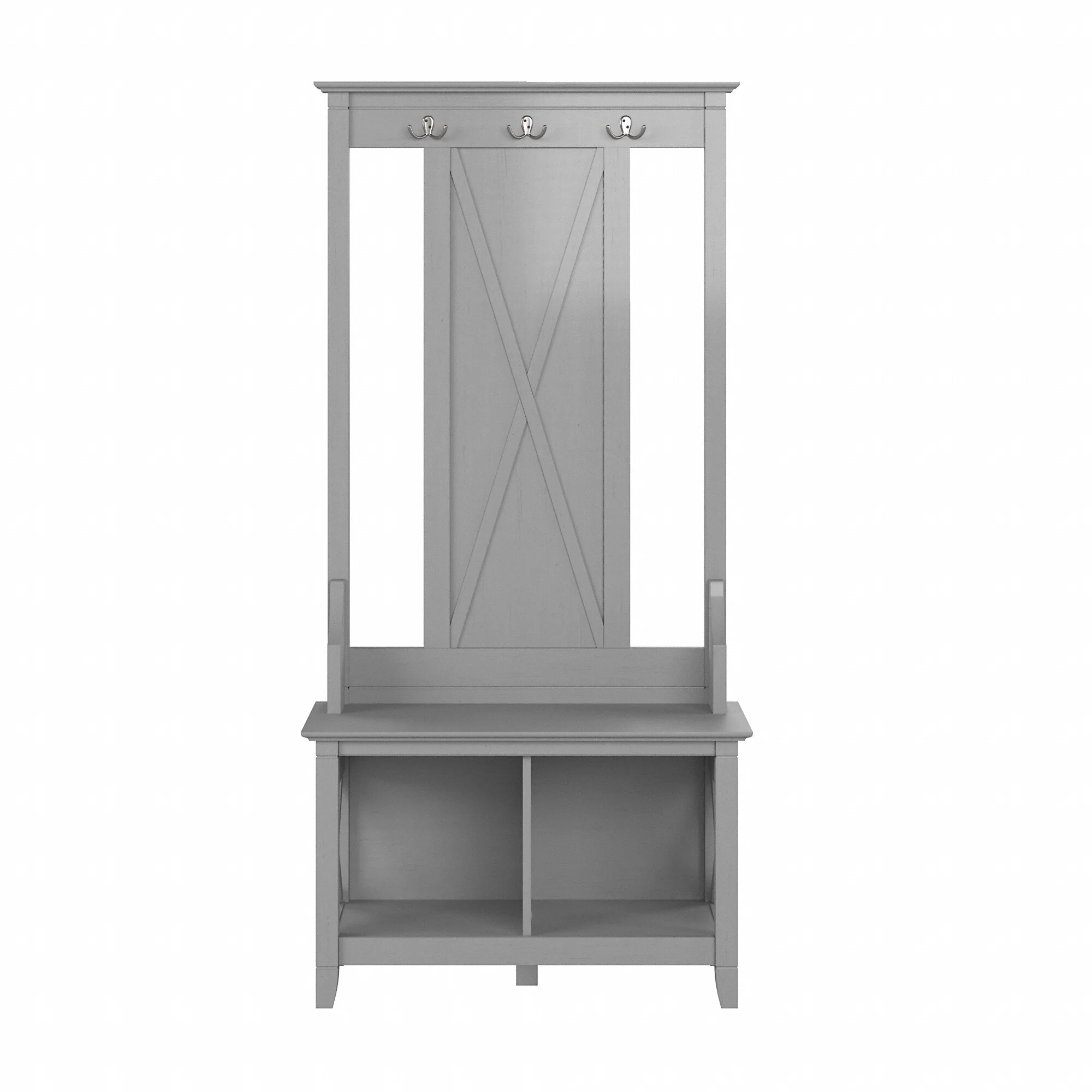 Key West Hall Tree with Shoe Storage Bench by Bush Furniture