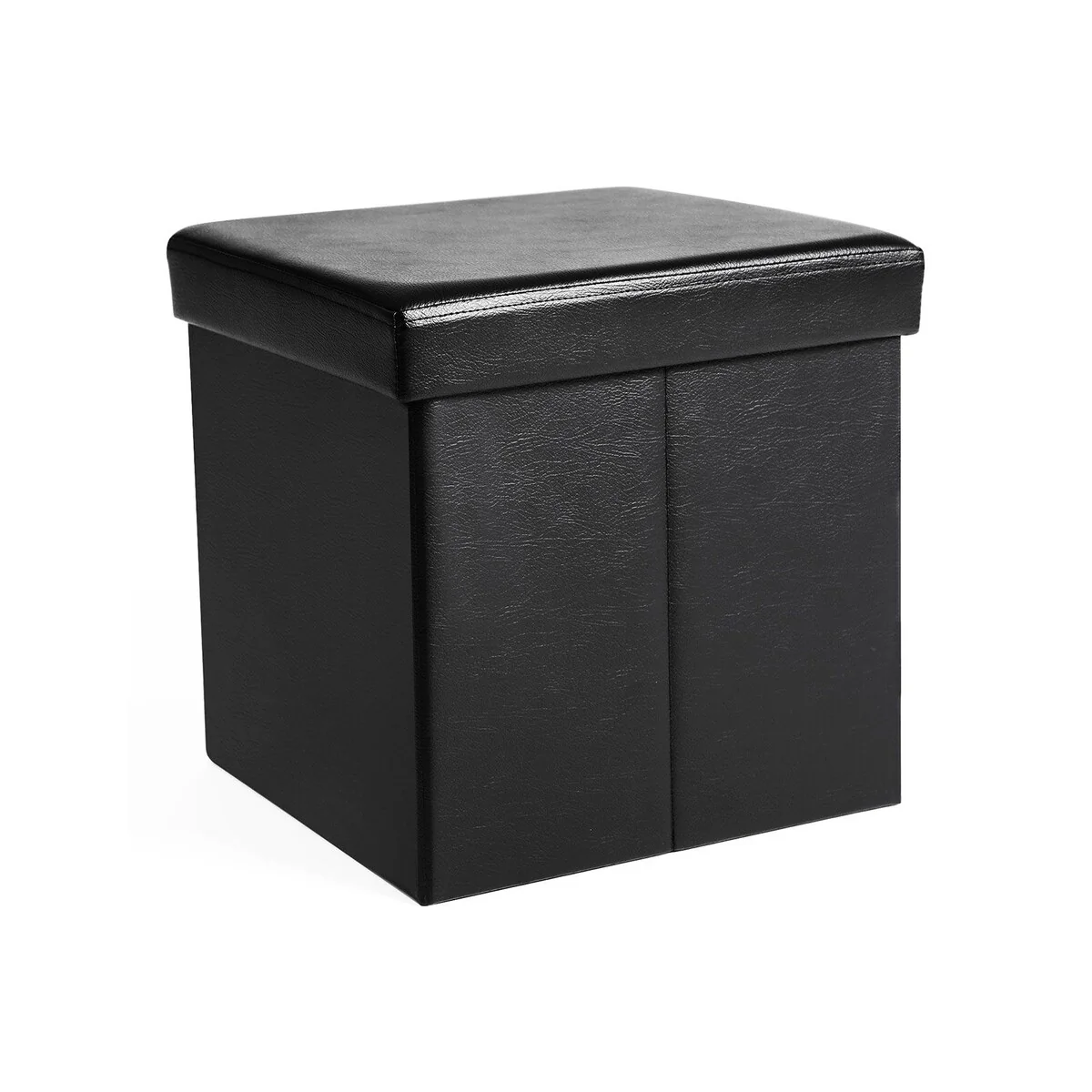 SONGMICS 15 x 15 x 15 Inches Folding Storage Ottoman