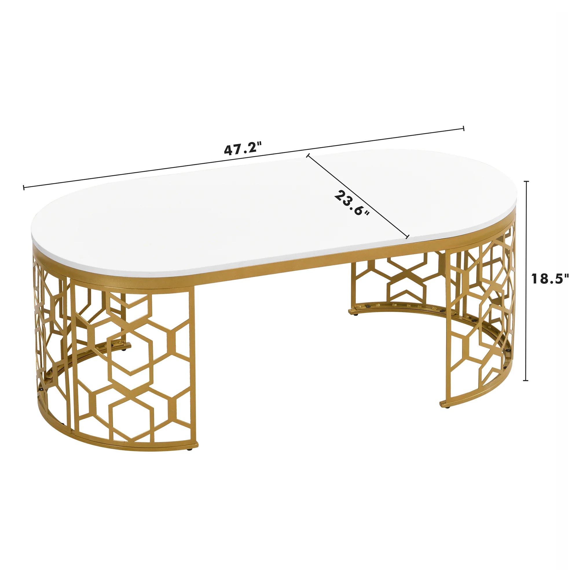 Modern Oval Coffee Table