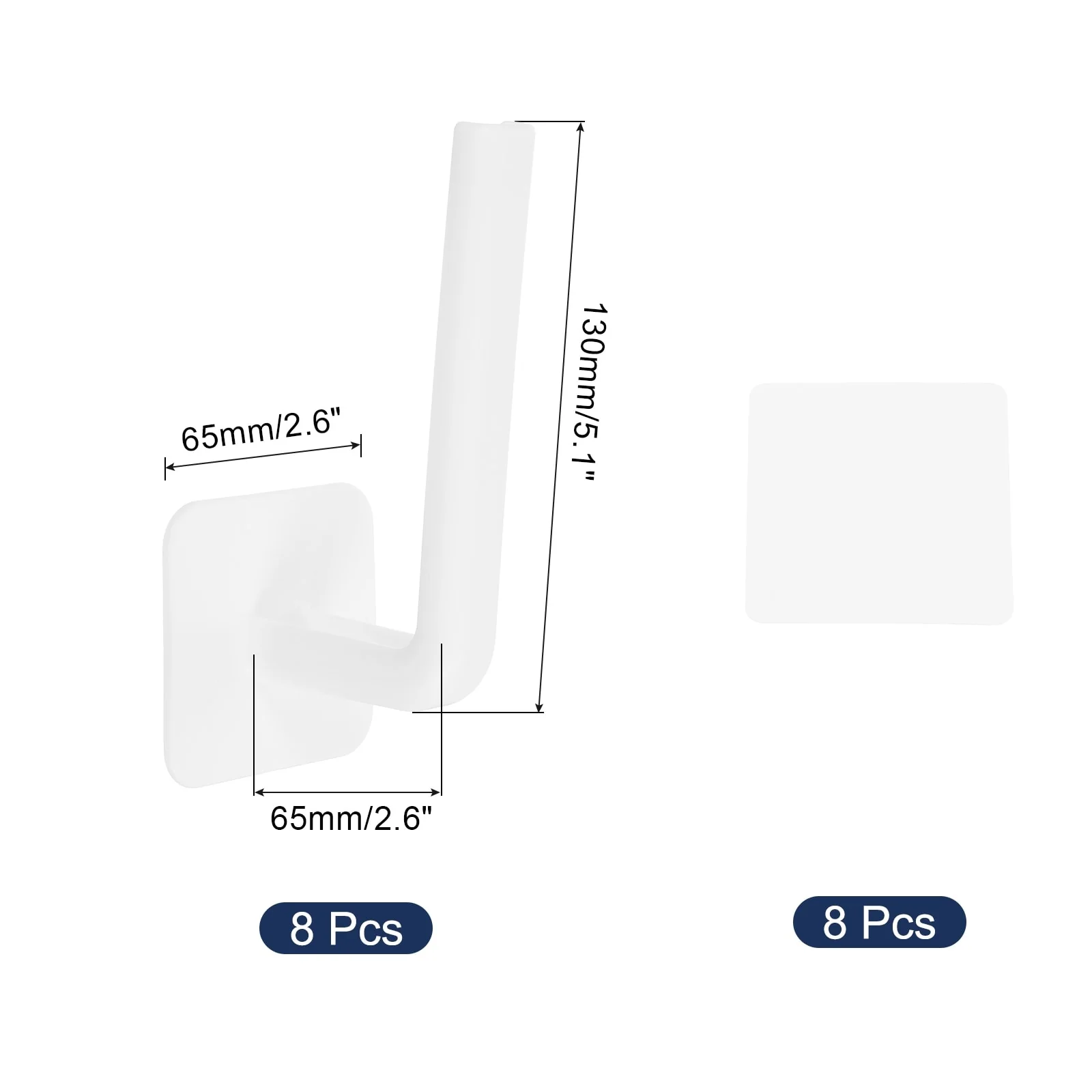 8 Pcs Hat Racks for Baseball Caps, Plastic Adhesive Hat Hooks Hat Hangers