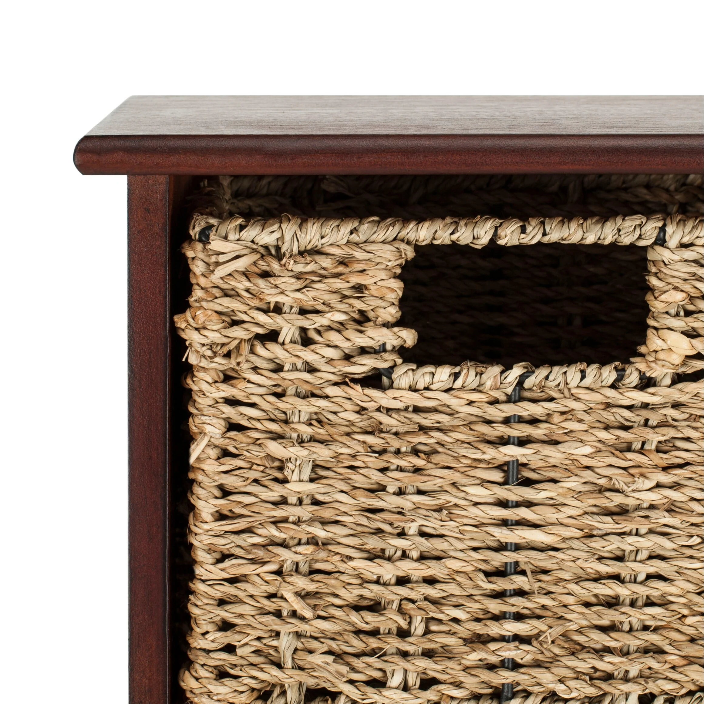 SAFAVIEH Jemina Black Hanging 3-Basket Wall Rack - 28