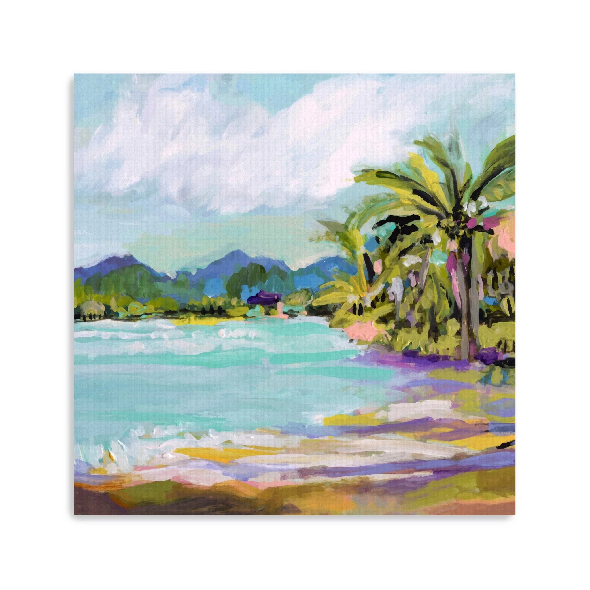Tropical Landscape Canvas Giclee Wall Art