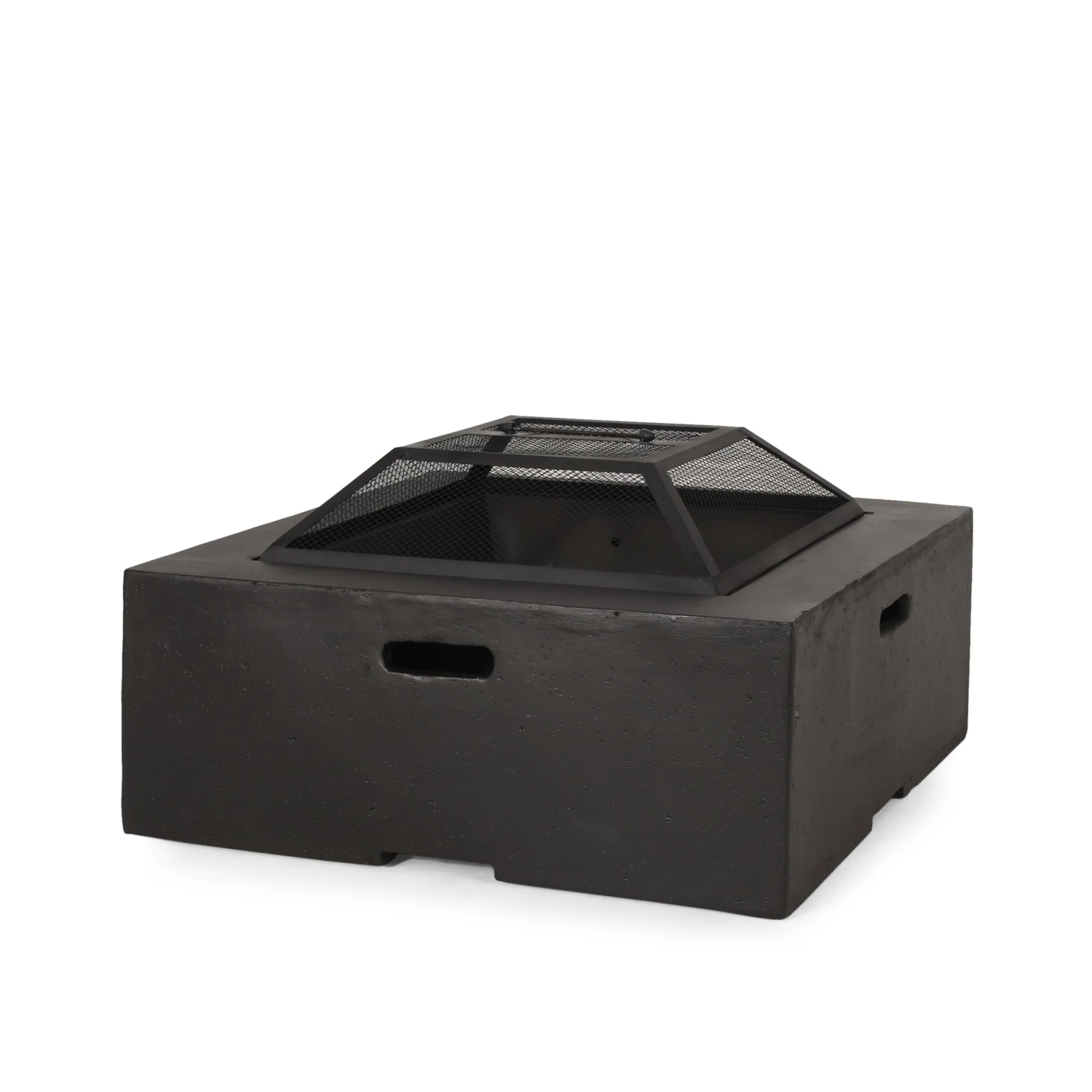 Outdoor Square Wood Burning Firepit