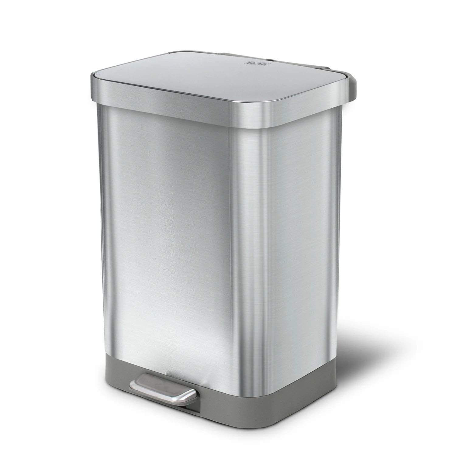 Glad All Stainless Steel Step-on Kitchen Trash Can