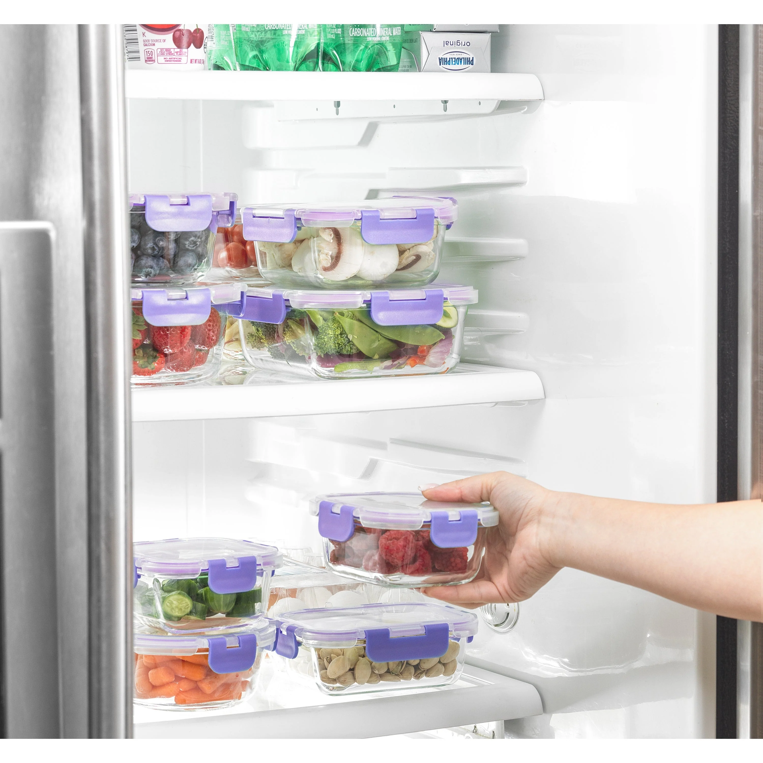 JoyFul 24 Piece Glass Food Storage Containers Set with Airtight Lids
