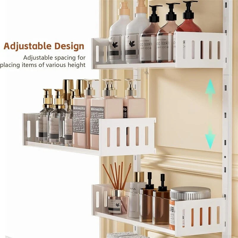 6Tier Over the Door Pantry Organizer with Sturdy Metal Shelves - 5.51