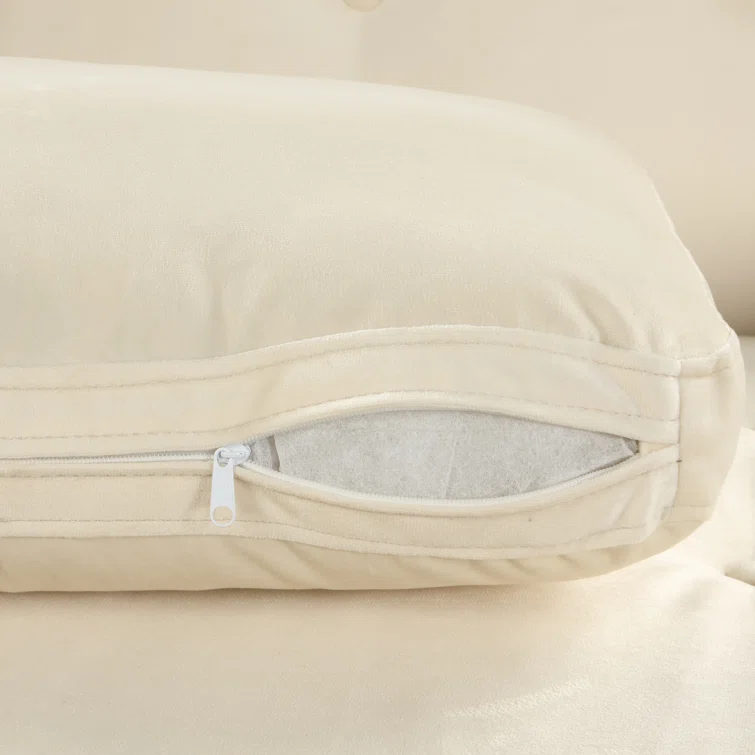 Ikal Velvet Upholstered Sleeper Sofa Bed with USB Port Pull Out Sofa Bed
