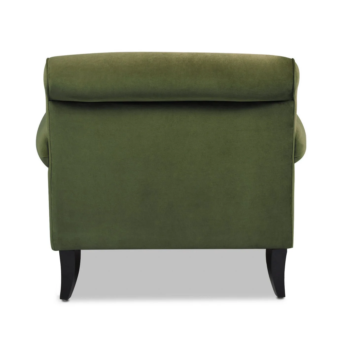 Cobaltex Upholstered Arm Chair with Metal Casters and Rolled Arms